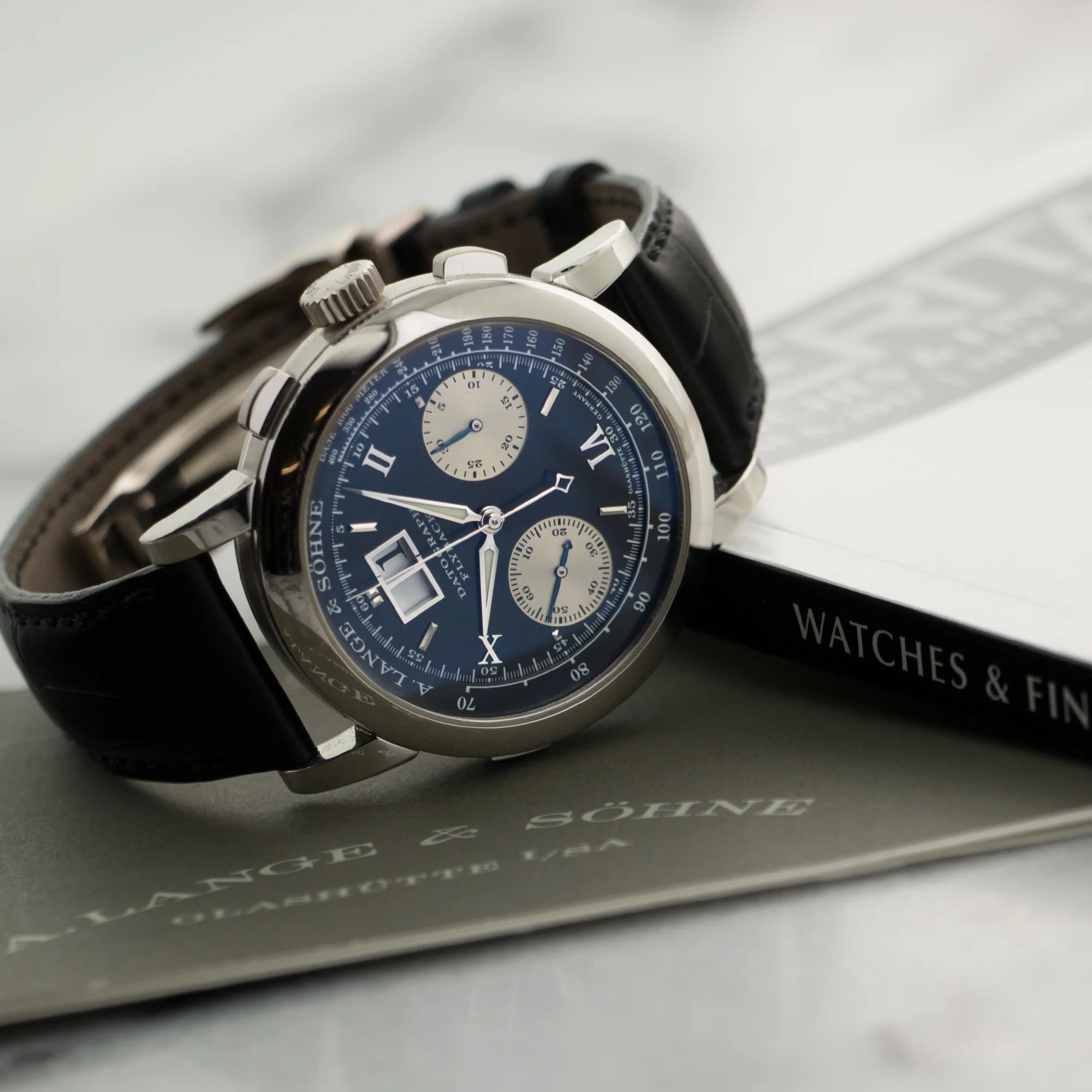 A. Lange & Sohne Platinum Datograph Watch Ref. 403.035 - Image 6