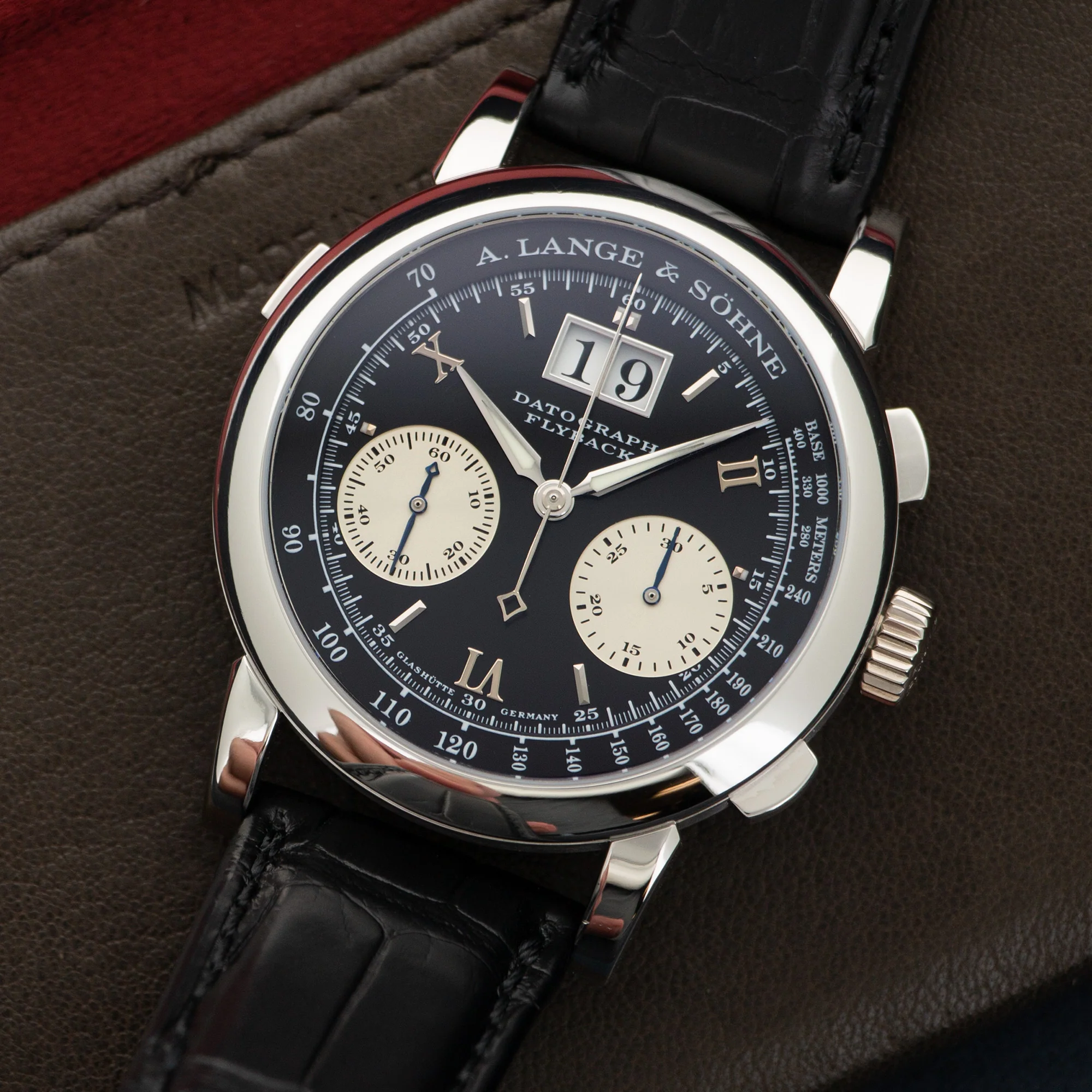 A. Lange & Sohne Platinum Datograph Watch Ref. 403.035 - Image 2