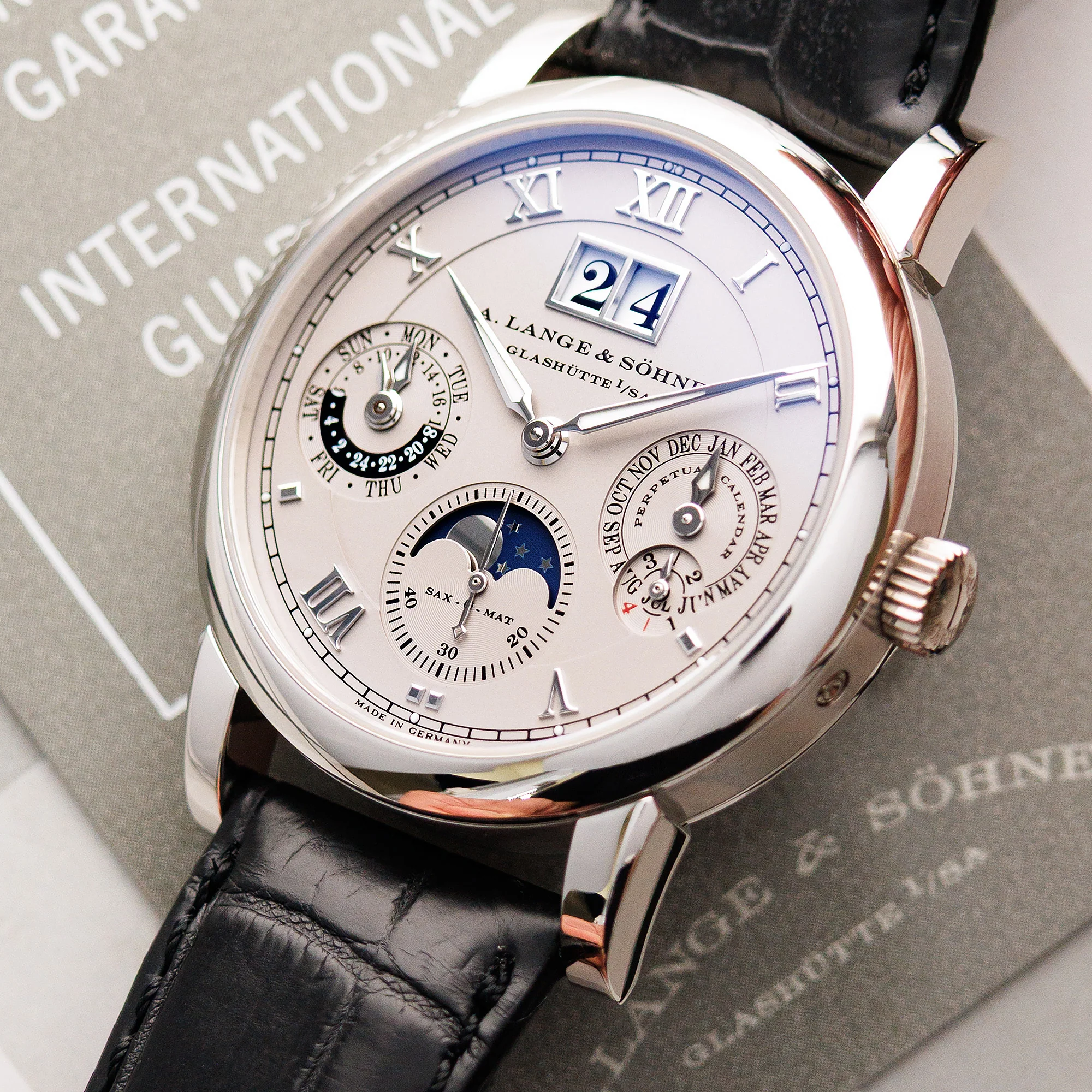 A. Lange & Sohne Platinum Langematik Perpetual Calendar Ref. 310.025 - Image 2