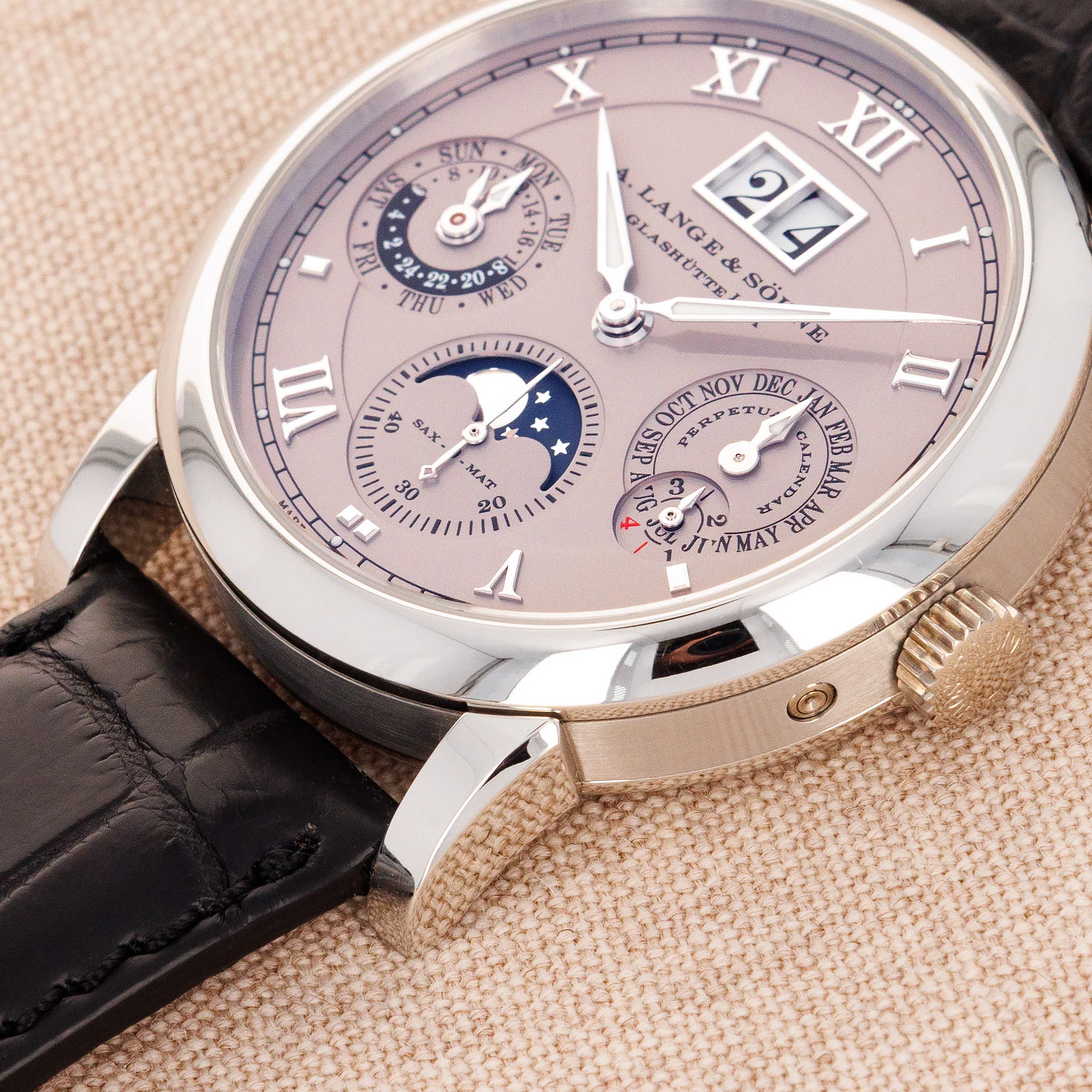 A. Lange & Sohne Platinum Langematik Perpetual Calendar Ref. 310.025 - Image 4