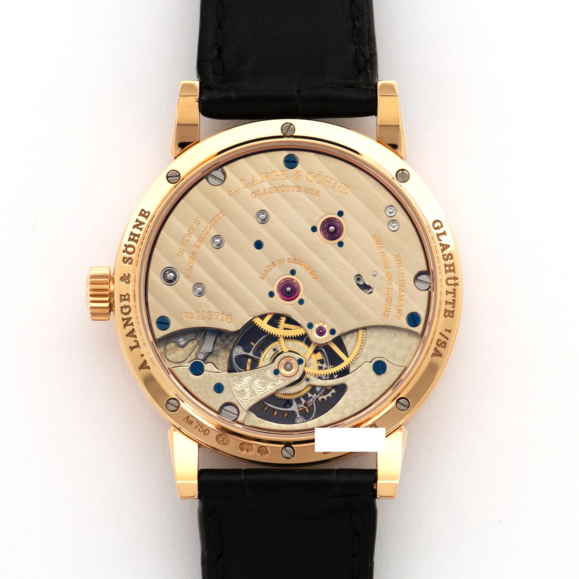 A. Lange & Sohne Rose Gold 1815 Tourbillon Watch Ref. 730.032 - Image 4