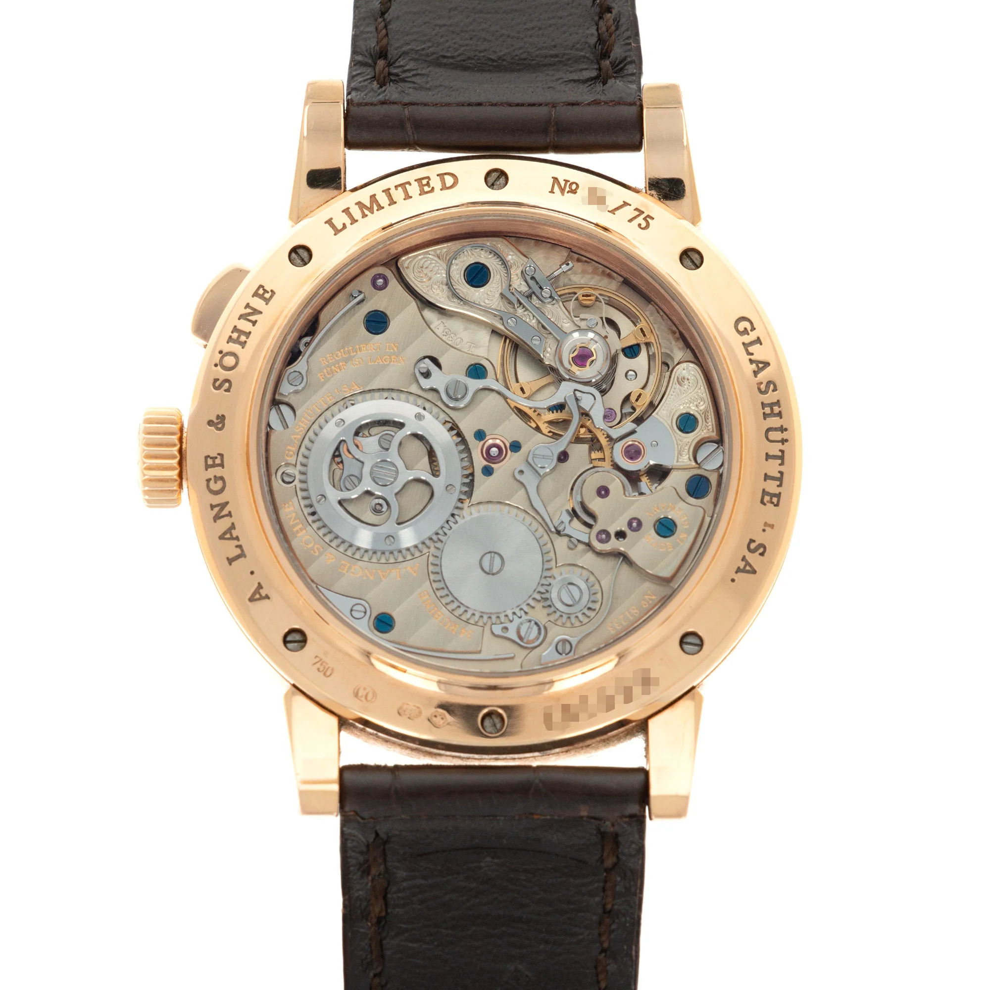 A Lange & Sohne Rose Gold Richard Lange Referenzuhr Ref. 250.032 - Image 4