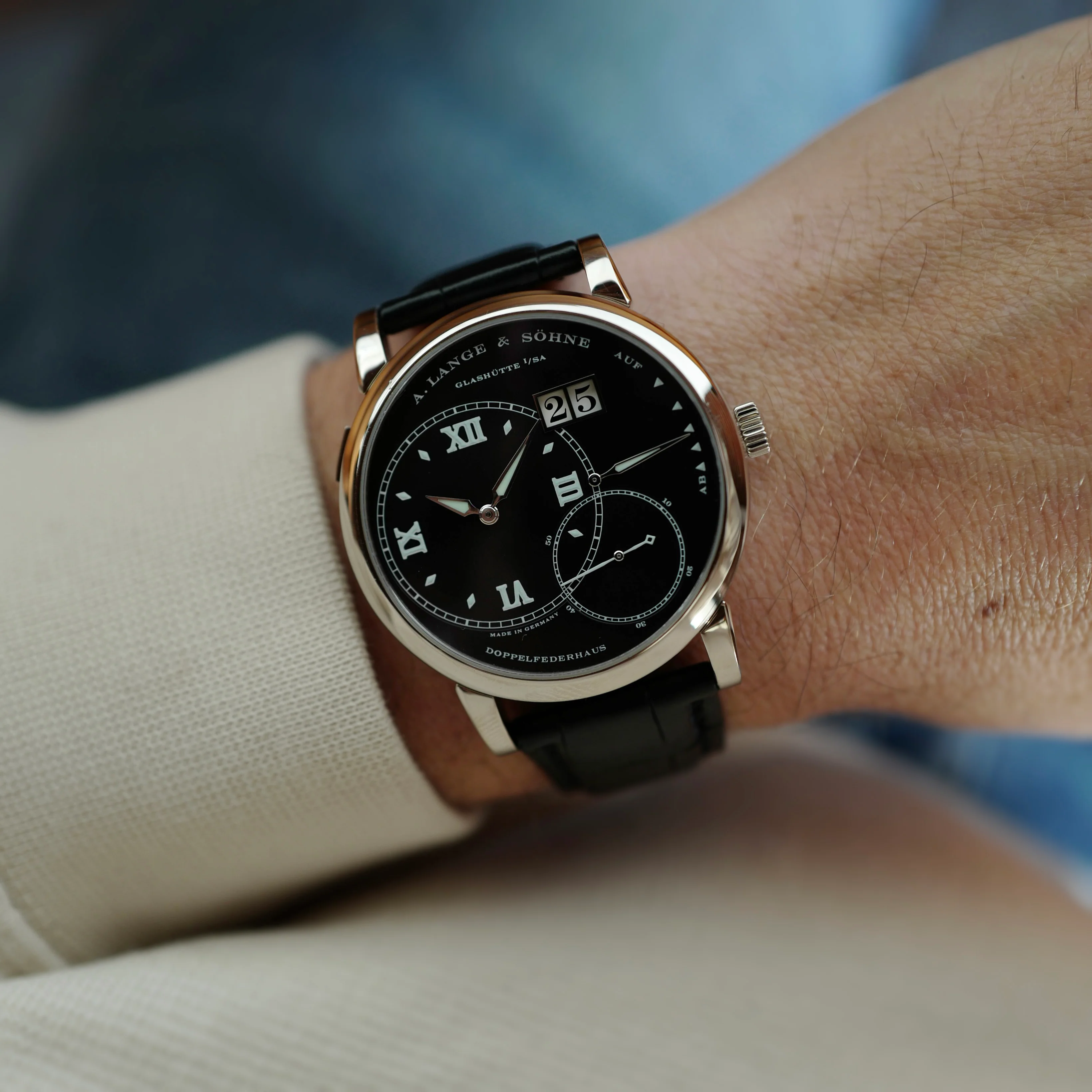 A. Lange & Sohne White Gold Grand Lange 1 Lange Luminous Ref. 115.028 - Image 3