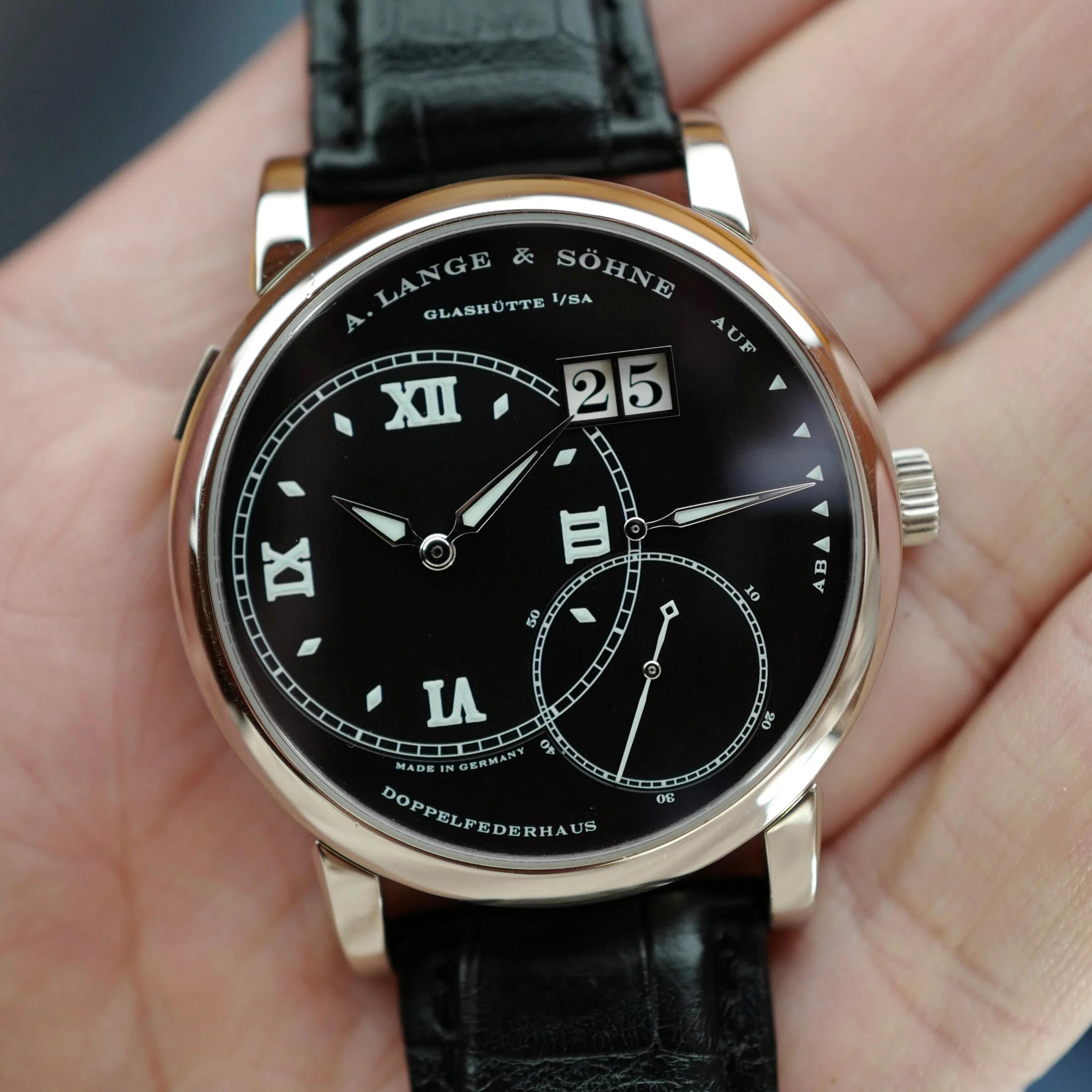 A. Lange & Sohne White Gold Grand Lange 1 Lange Luminous Ref. 115.028 - Image 4