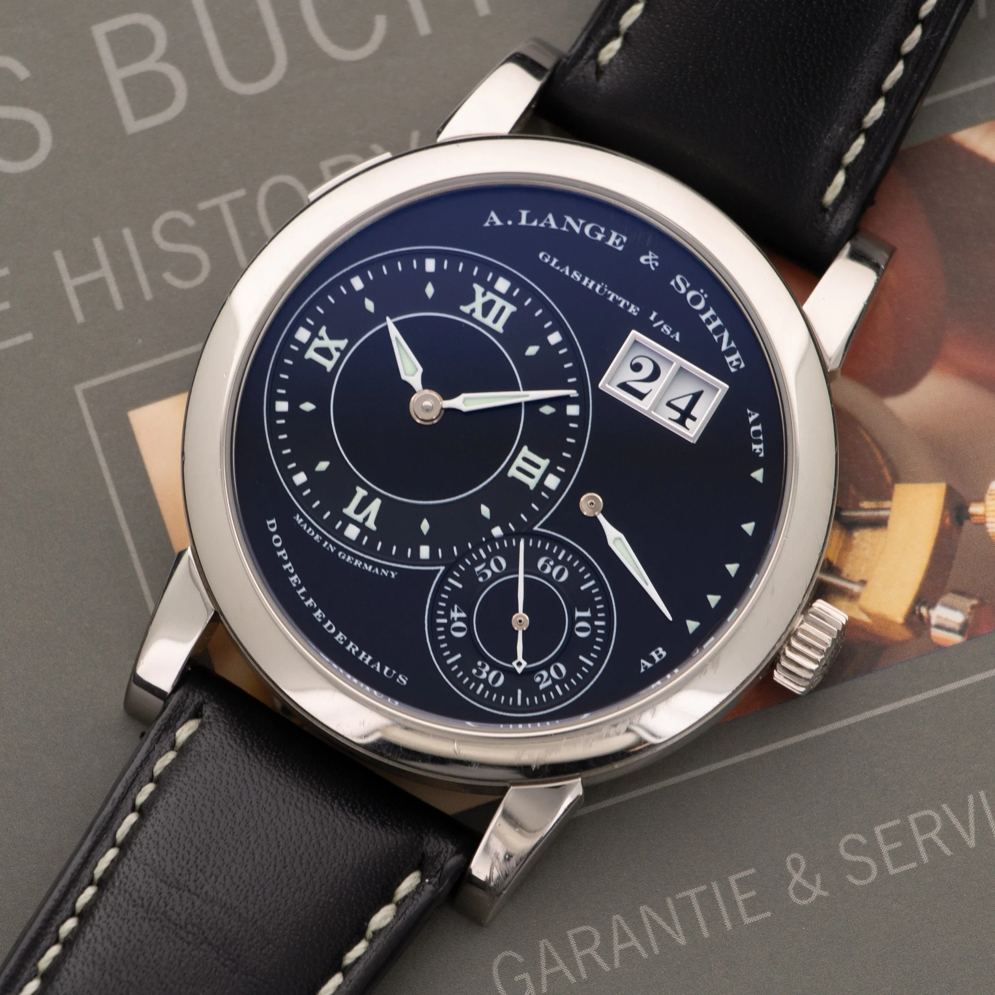 A. Lange & Sohne White Gold Lange 1 Luminous Watch Ref. 101.029 - Image 2