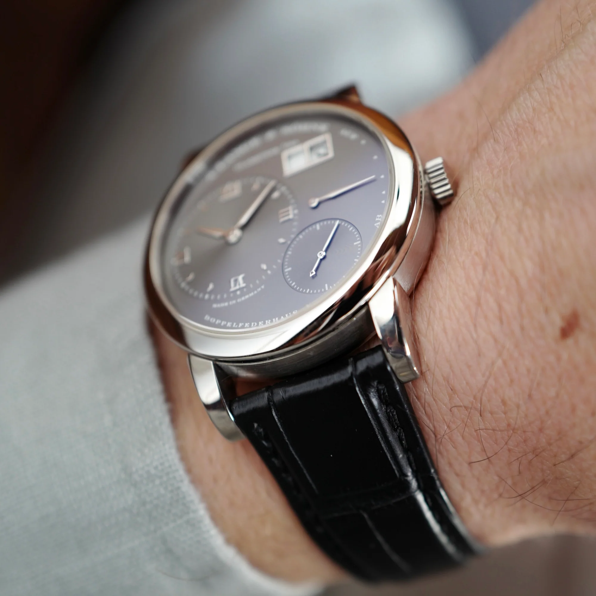 A. Lange & Sohne White Gold Lange 1 Ref. 101.030 - Image 8