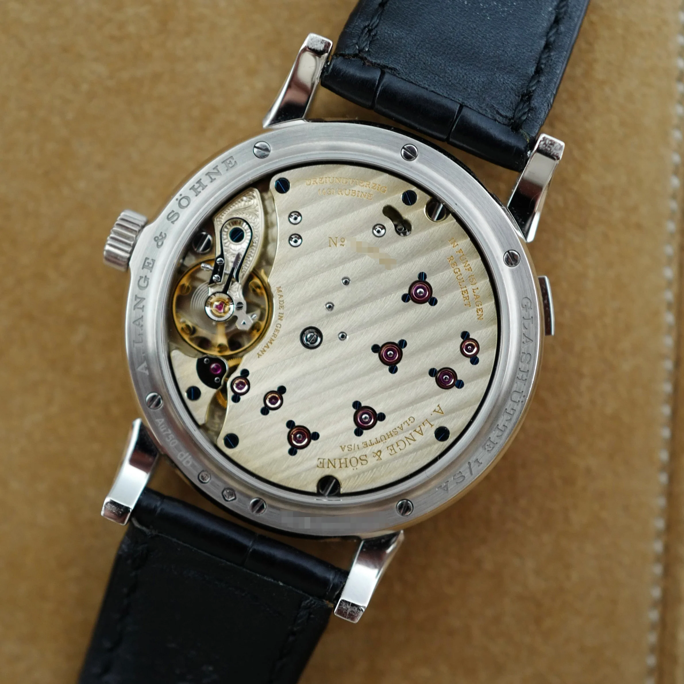 A. Lange & Sohne White Gold Lange 1 Ref. 191.039 (New Arrival) - Image 3