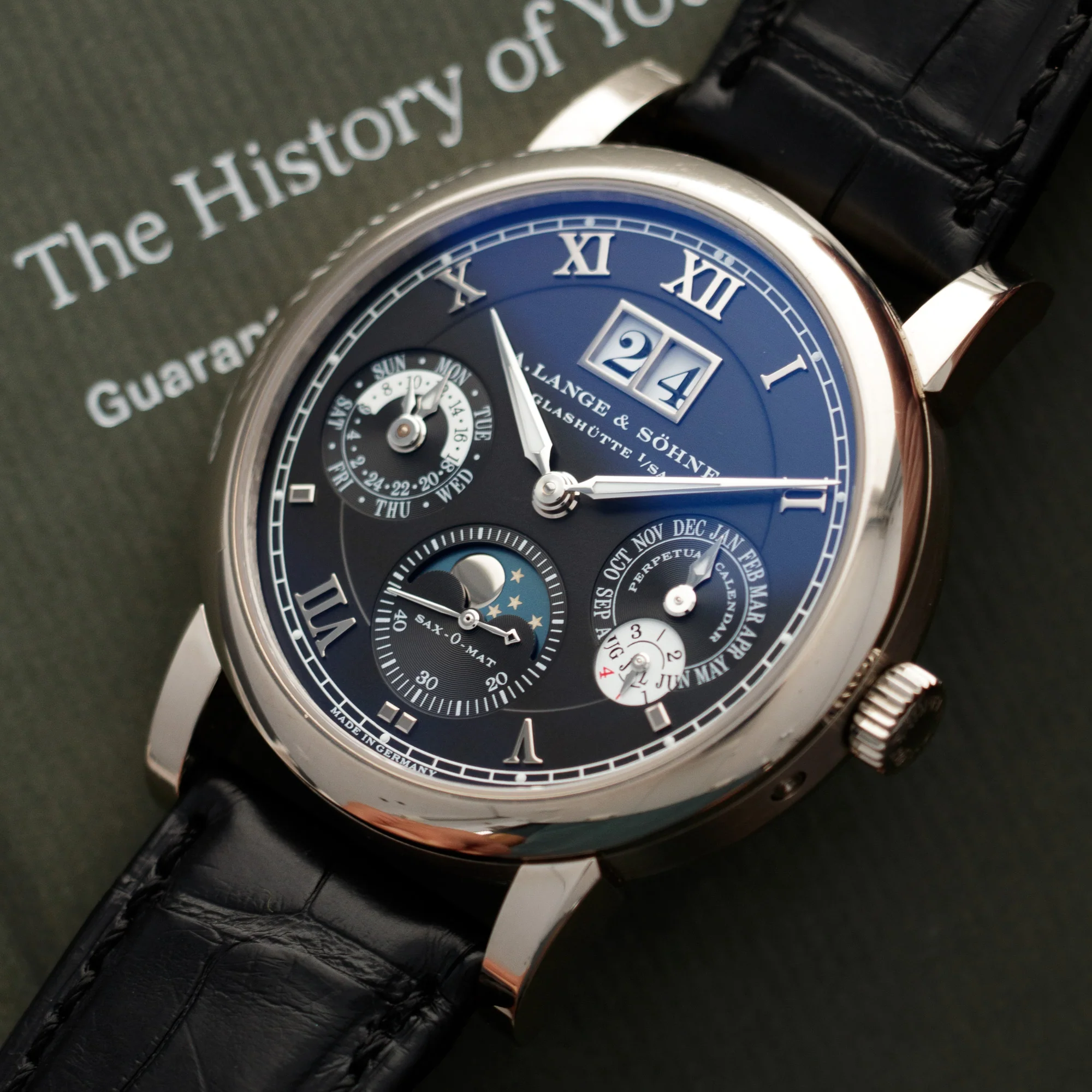 A. Lange & Sohne White Gold Perpetual Calendar Watch Ref. 310.026 - Image 2