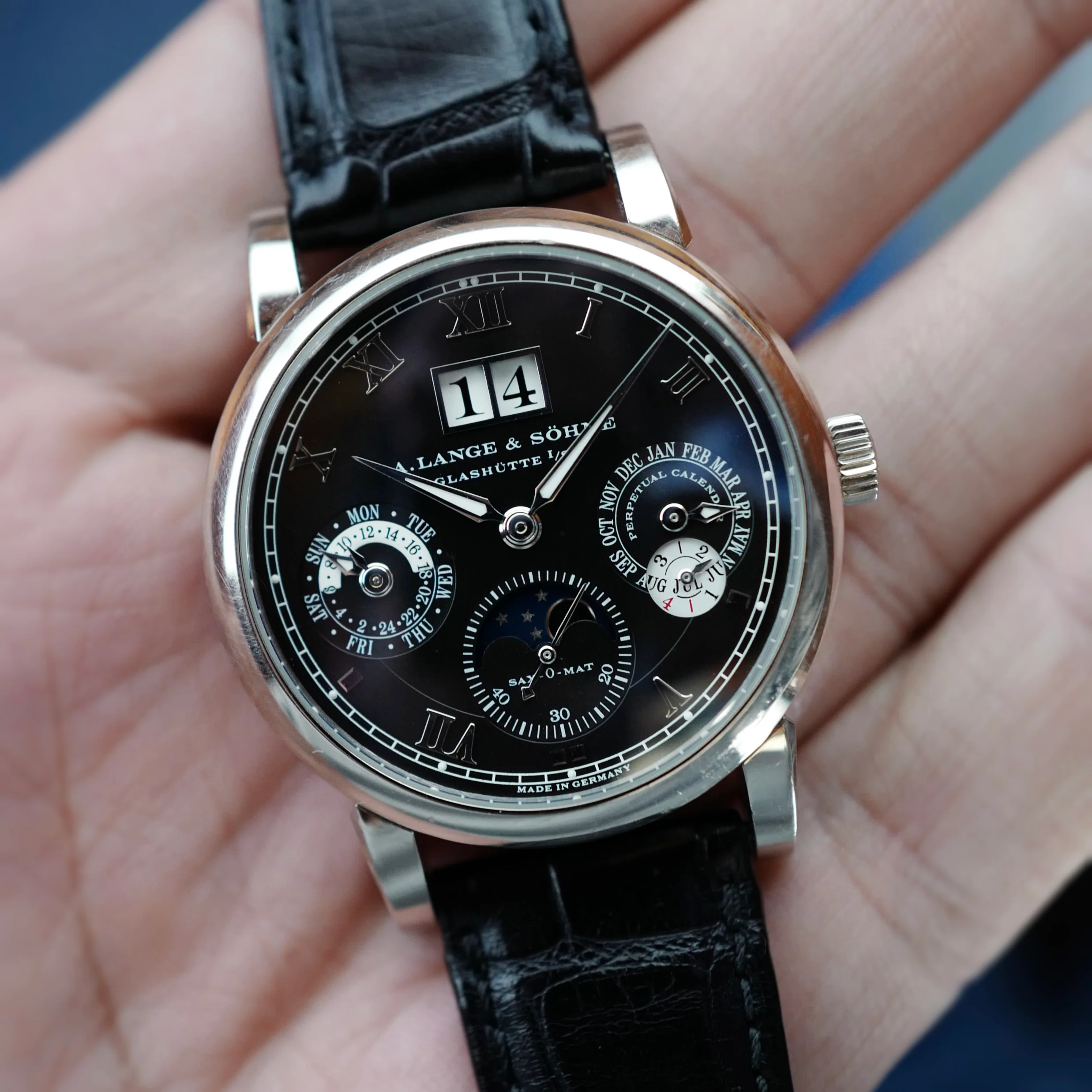 A. Lange & Sohne White Gold Perpetual Calendar Watch Ref. 310.026 - Image 4