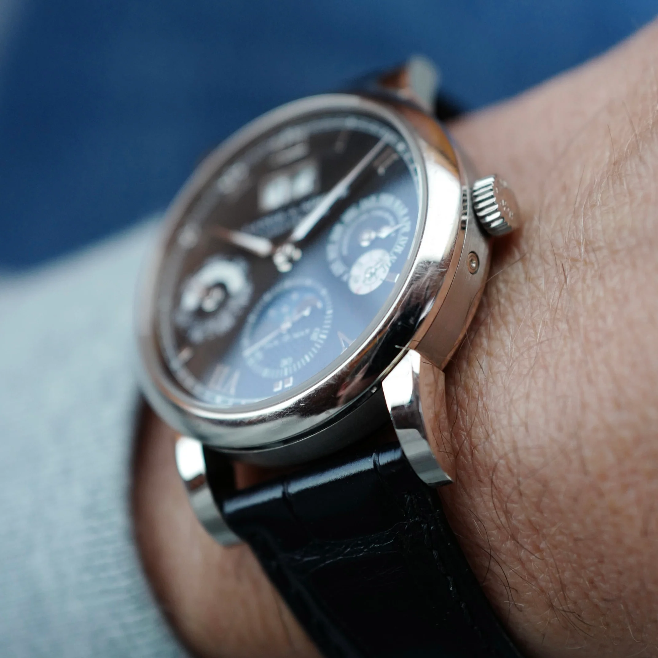 A. Lange & Sohne White Gold Perpetual Calendar Watch Ref. 310.026 - Image 9