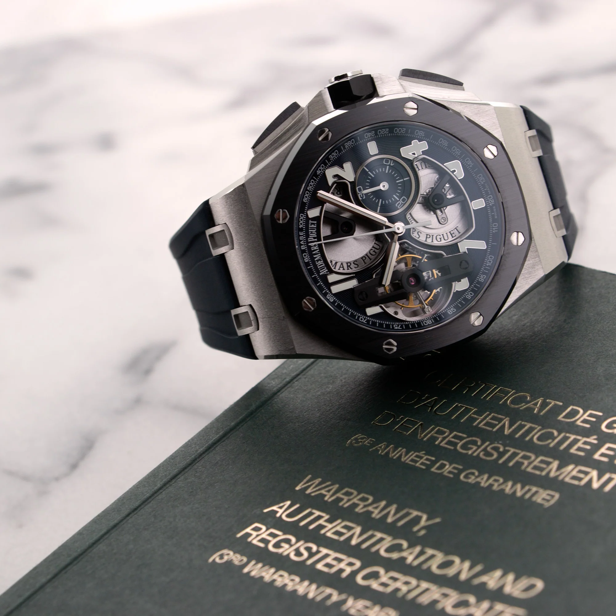 Audemars Piguet Platinum Royal Oak Offshore Tourbillon Watch Ref. 26388 - Image 6