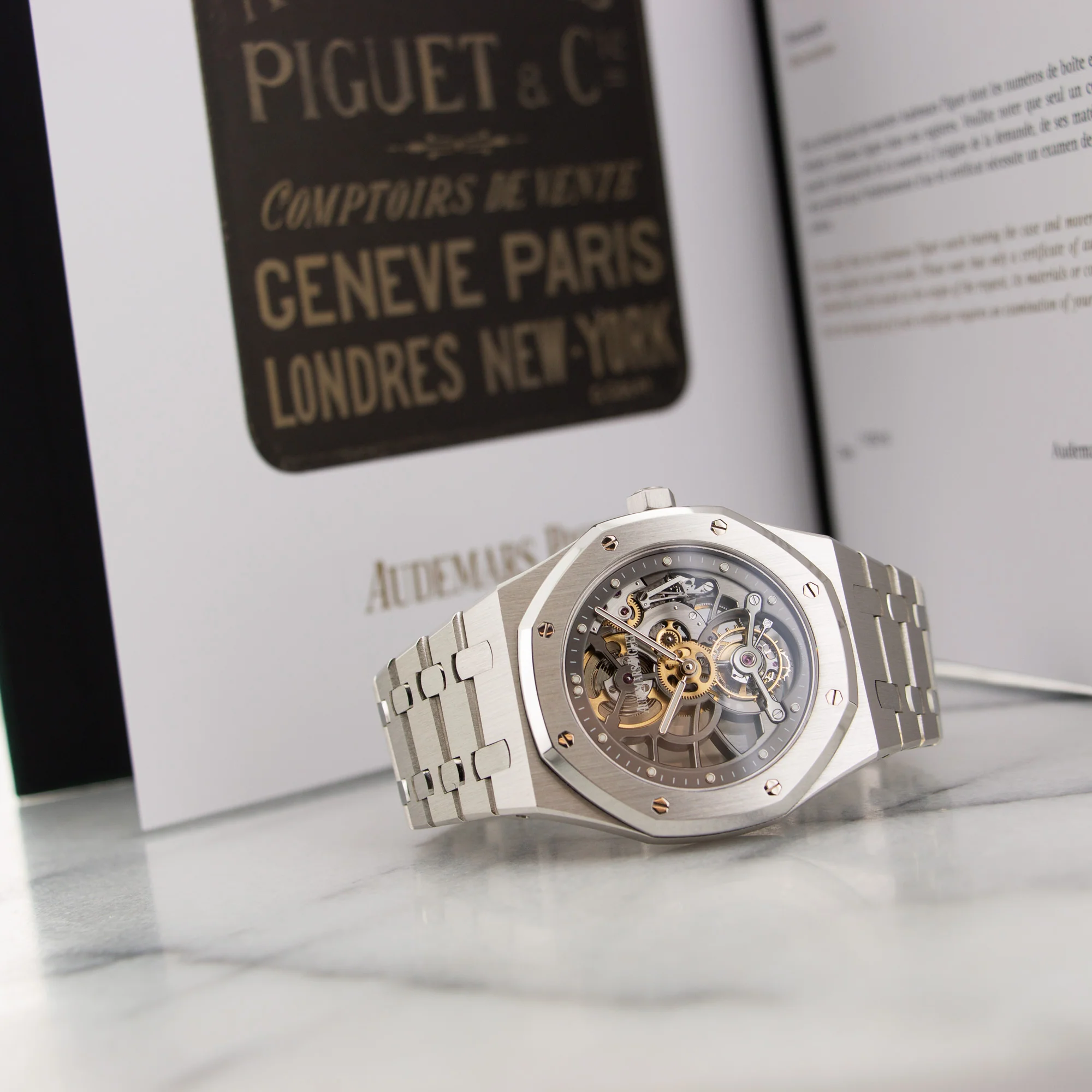 Audemars Piguet Royal Oak Platinum Skeletonized Tourbillon Watch Ref. 26511 - Image 6