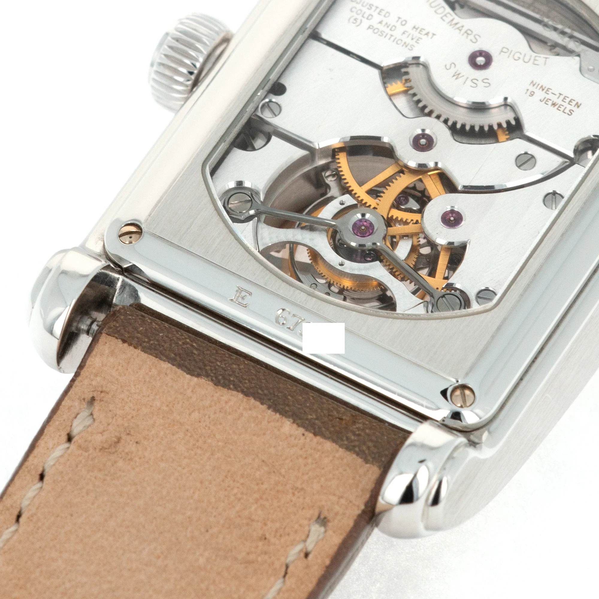 Audemars Piguet Platinum Tourbillon Salmon Dial Watch - Image 5