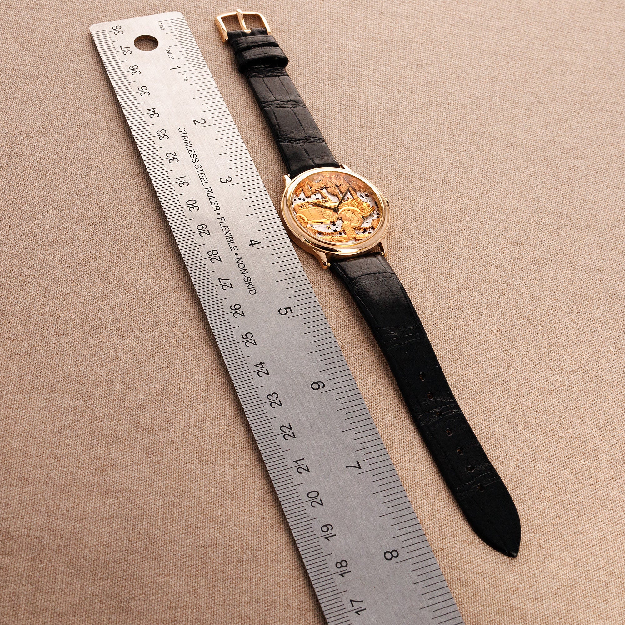 Audemars Piguet Rose Gold Rolls Royce Phantom Skeleton Dial Watch Ref. 14677 - Image 8