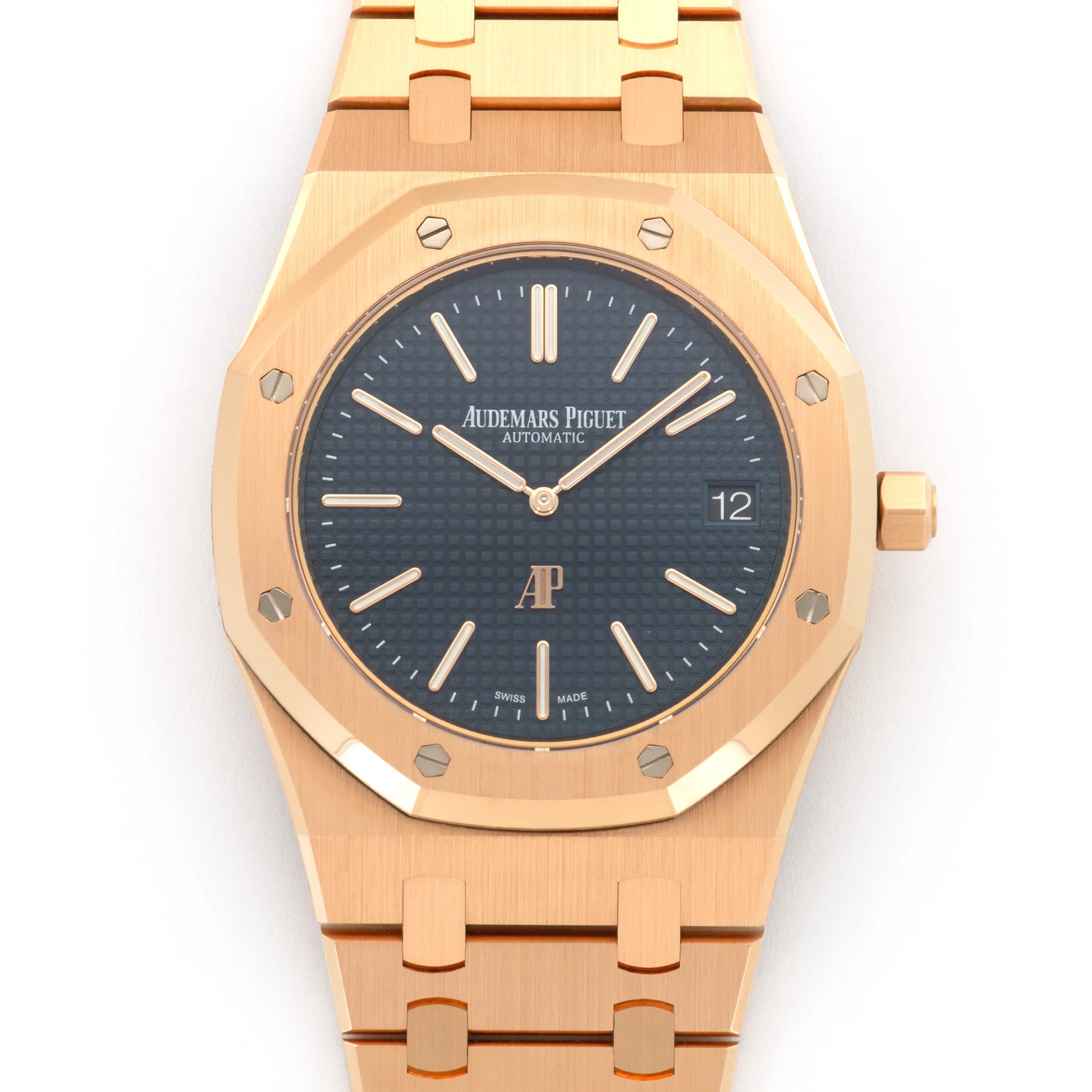 Audemars Piguet Rose Gold Royal Oak Automatic Extra-Thin Watch