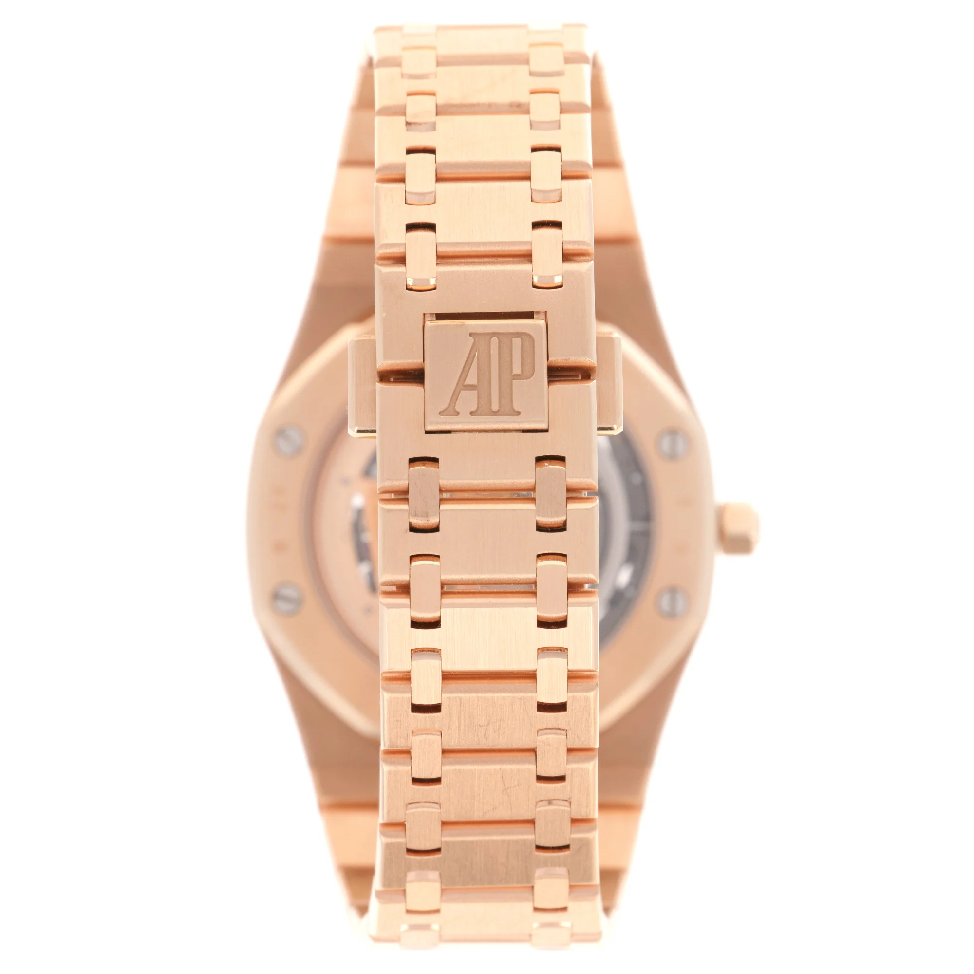 Audemars Piguet Rose Gold Royal Oak Openworked Skeleton Watch Ref. 15204 - Image 5