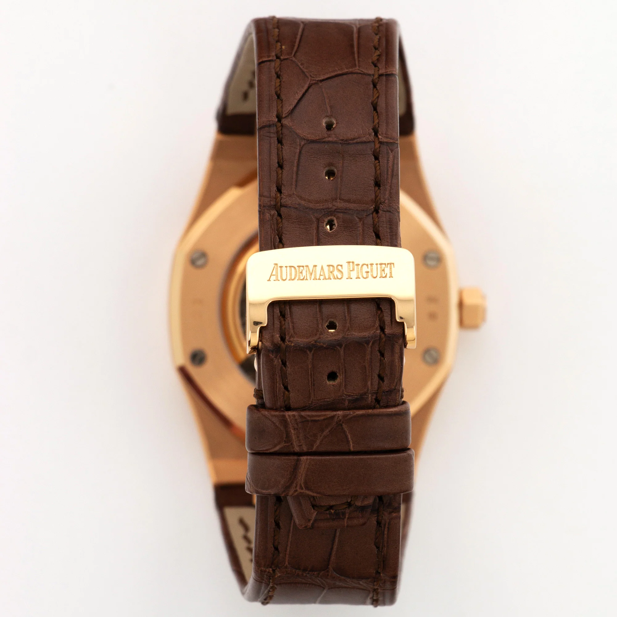 Audemars Piguet Rose Gold Openworked Royal Oak Skeletonized Watch, Ref. 15305 - Image 5