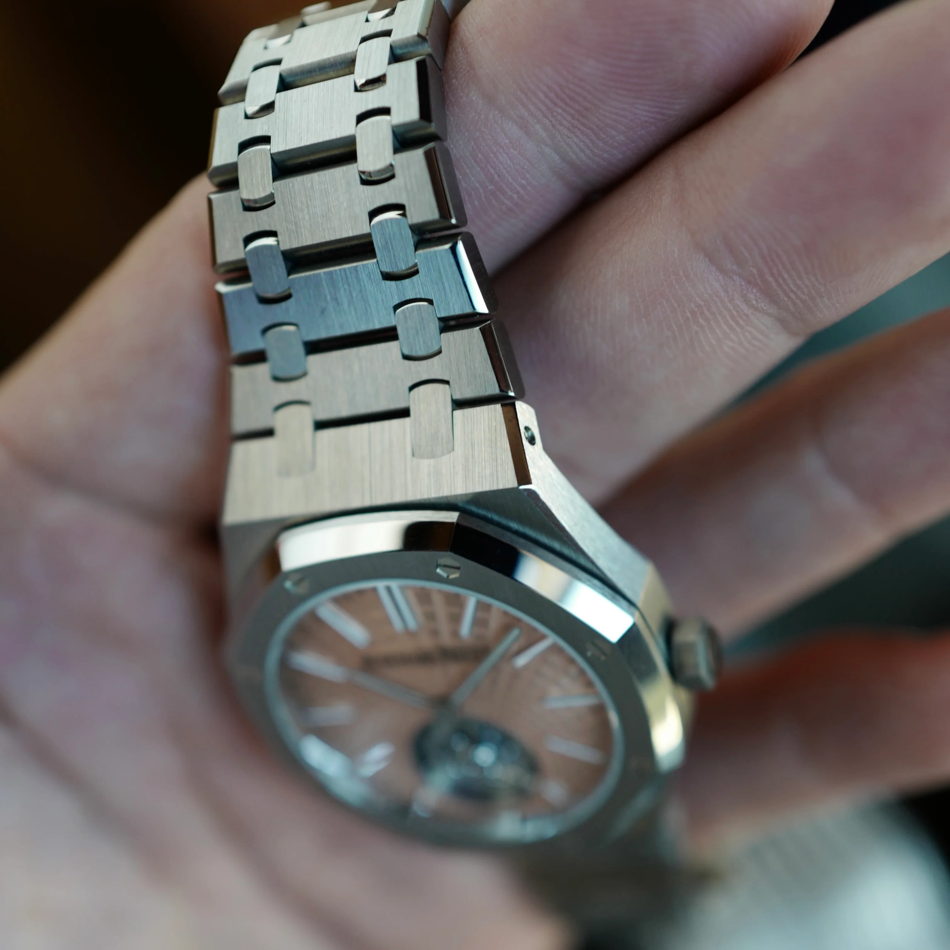 Audemars Piguet Royal Oak Salmon Dial Tourbillon Watch Ref. 26531 - Image 6