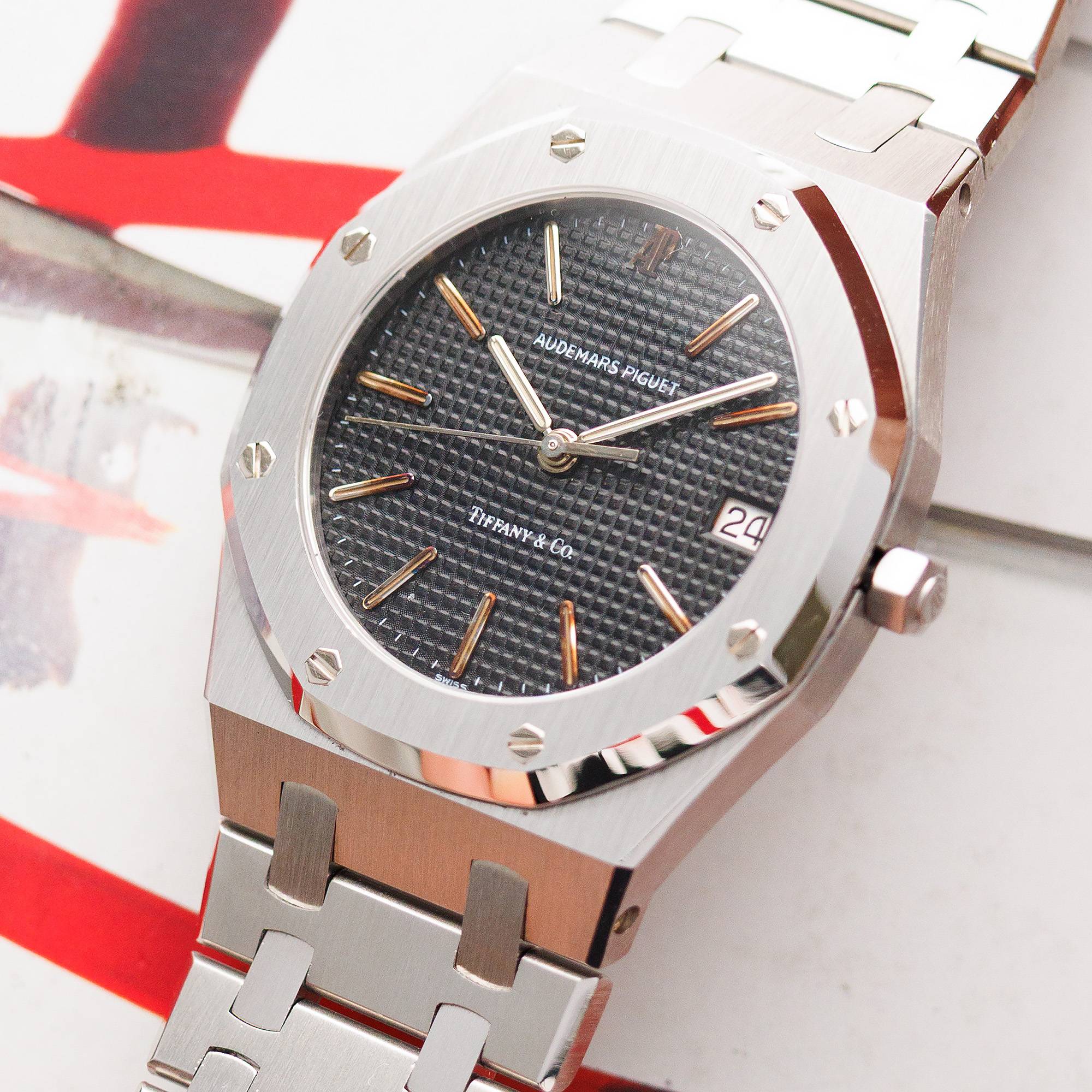 Audemars Piguet Steel Royal Oak Watch, Retailed by Tiffany & Co. - Image 2