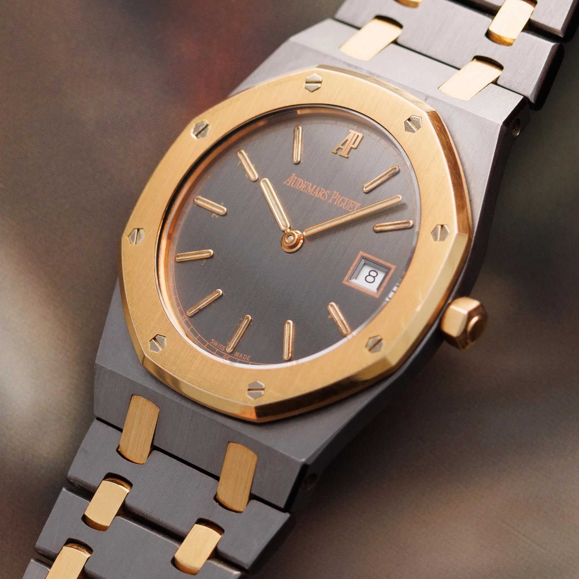 Audemars Piguet Tantalum and Rose Gold Royal Oak Watch Ref. 56175 - Image 2