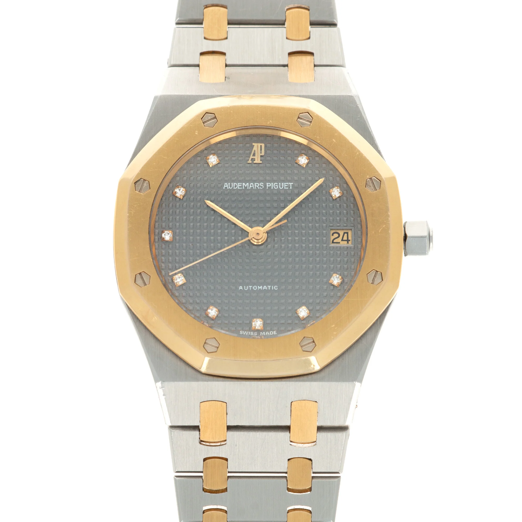 Audemars Piguet Two-Tone Royal Oak Watch with Diamond Markers