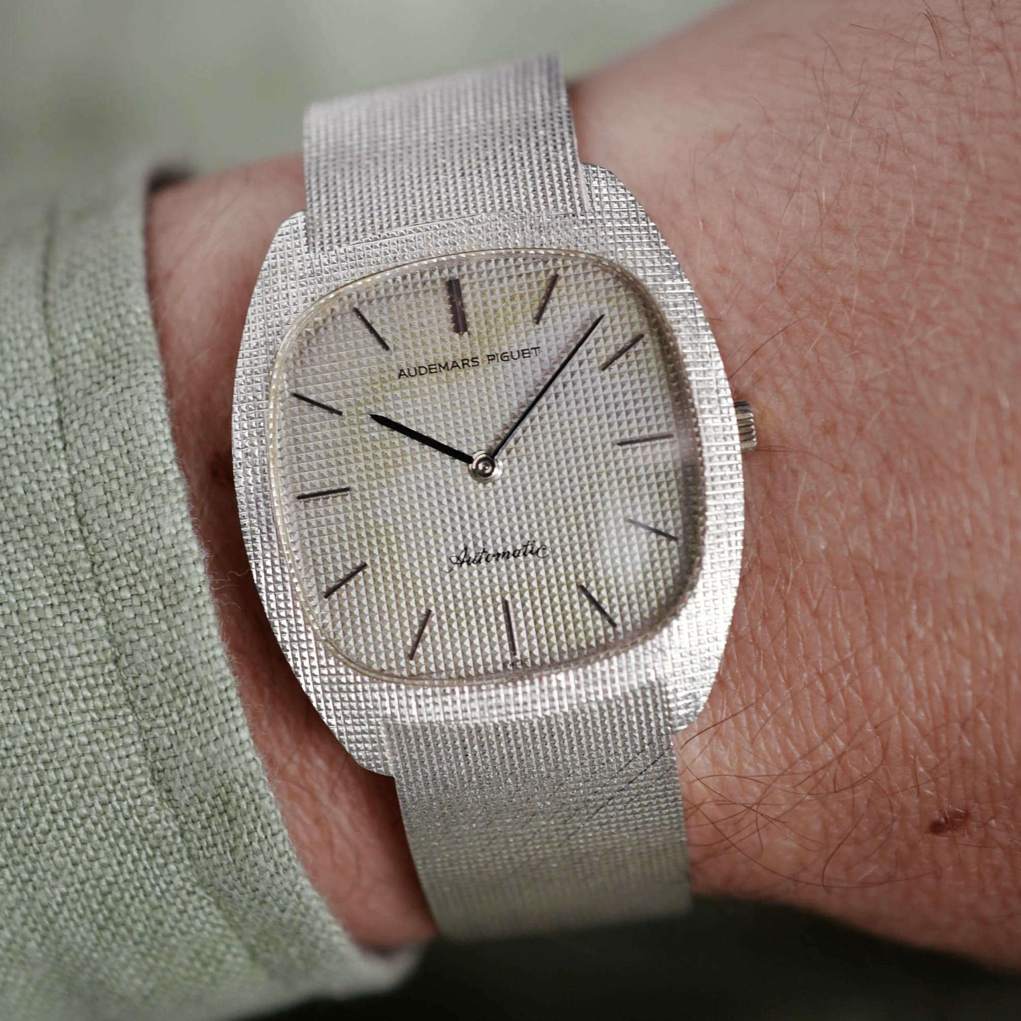 Audemars Piguet White Gold Automatic Watch - Image 3