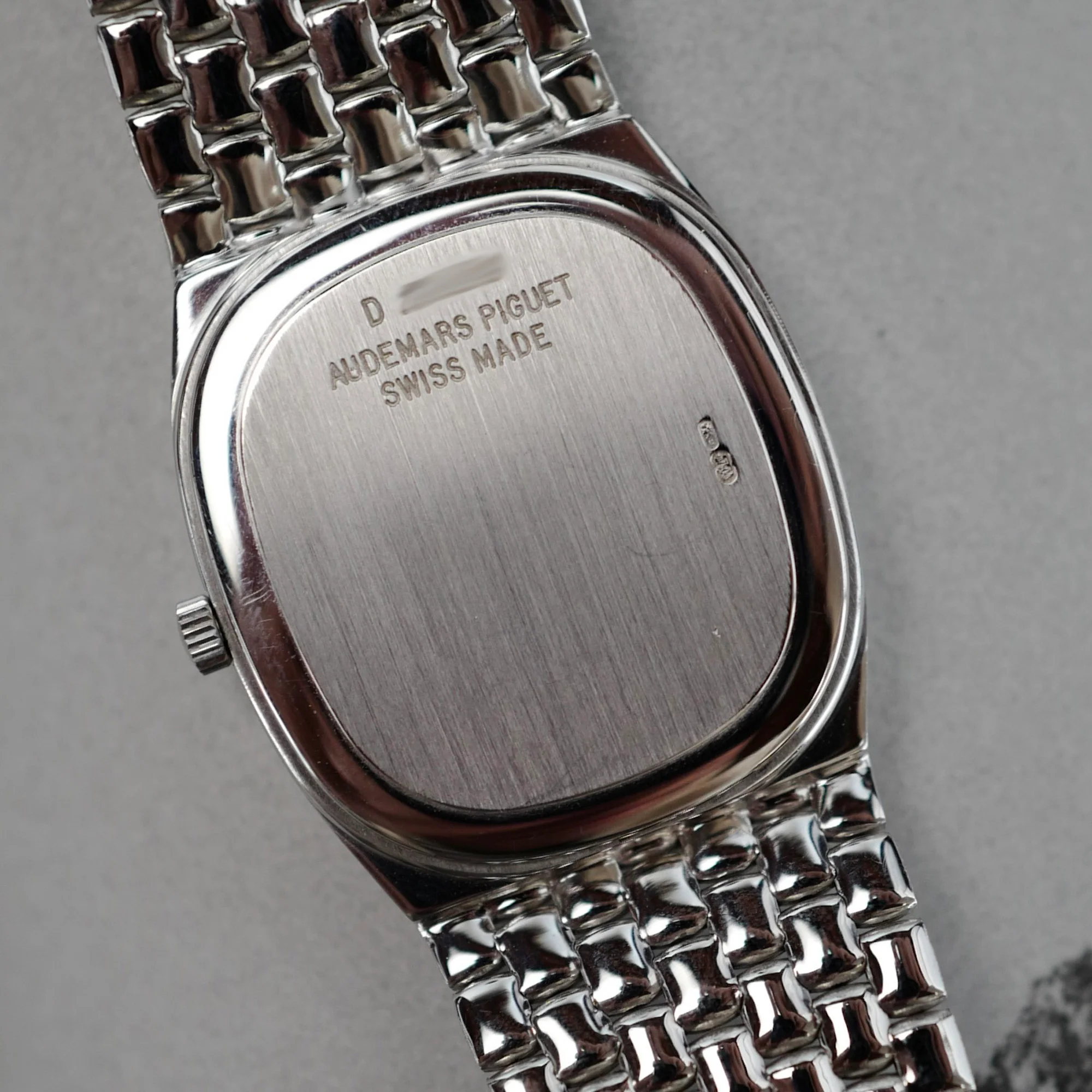 Audemars Piguet White Gold Beaded Bracelet Watch - Image 6