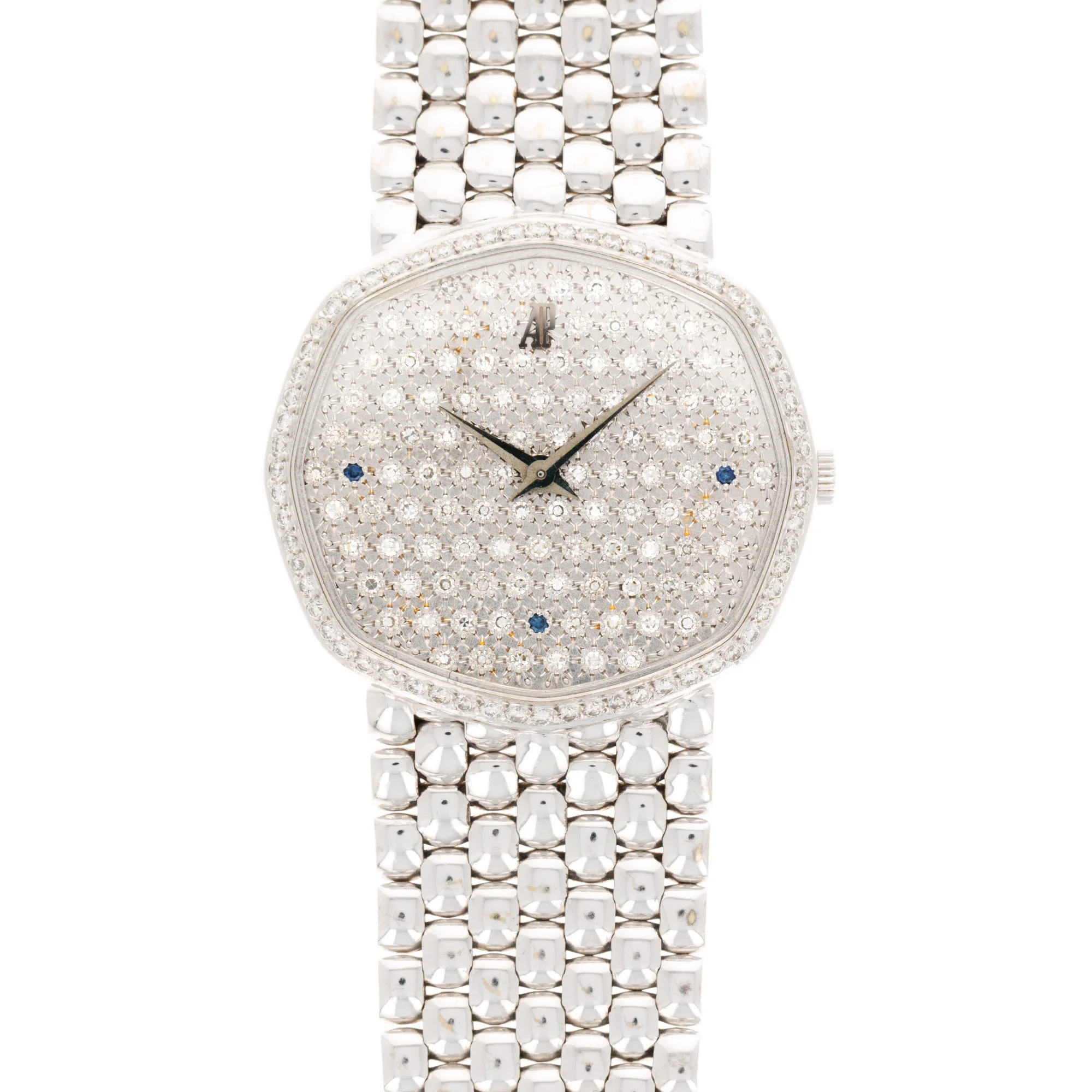 Audemars Piguet White Gold Bracelet Watch with Diamond Dial