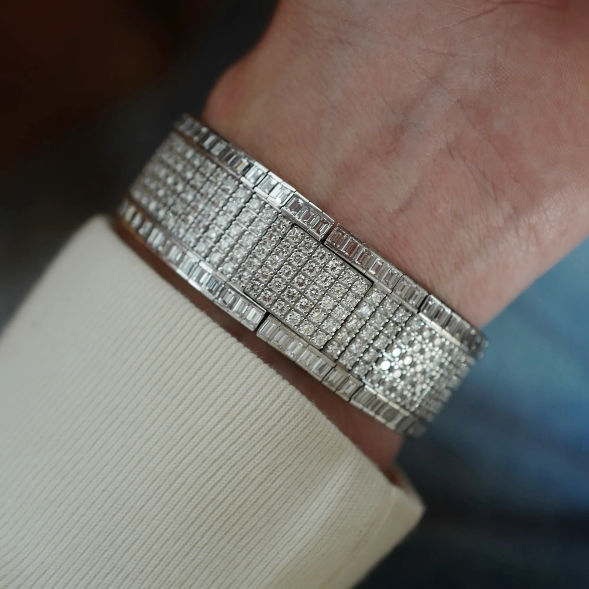 Audemars Piguet White Gold Diamond Bracelet Watch Ref. 14612 - Image 7