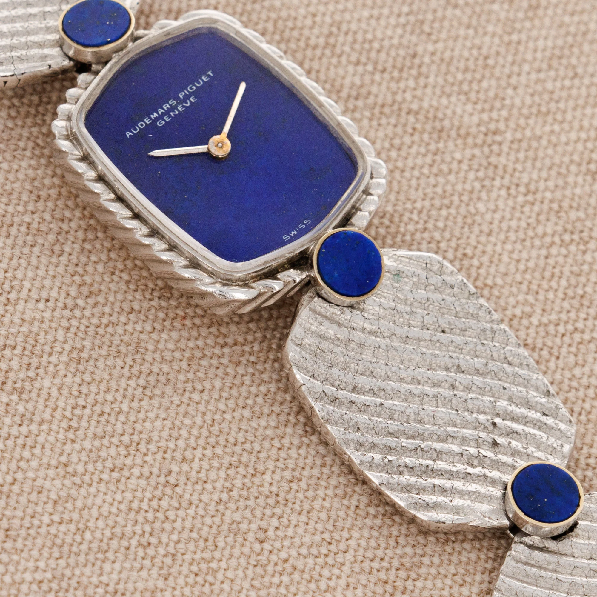 Audemars Piguet White Gold Lapis Optical Watch, by George Lenfant - Image 4