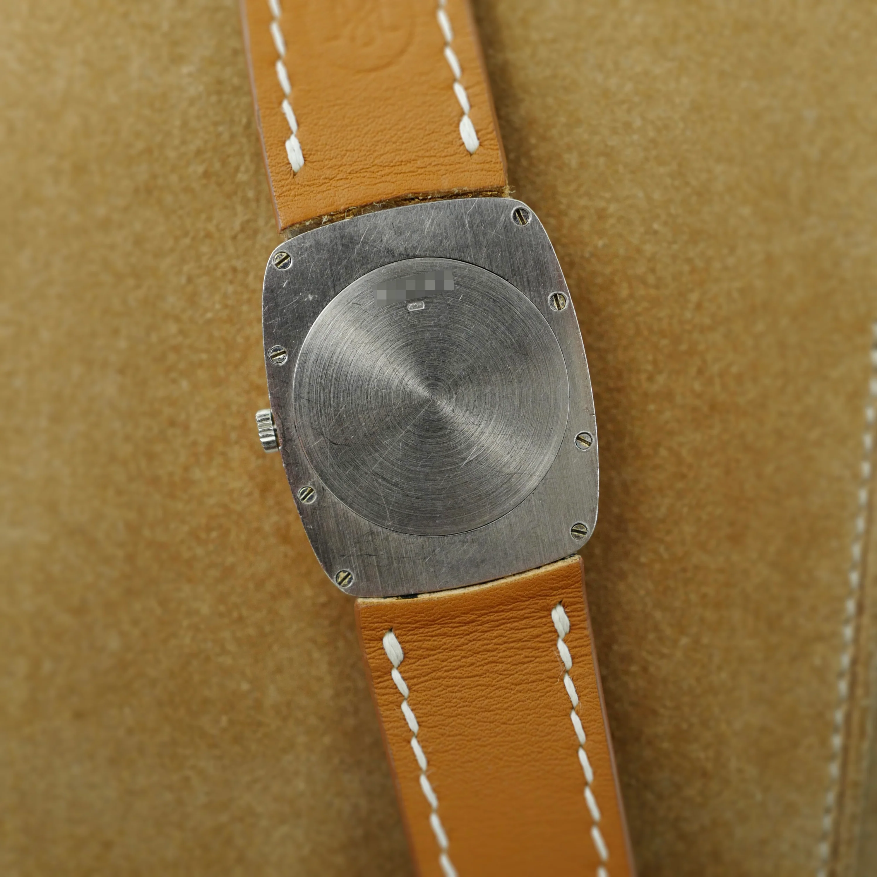 Audemars Piguet White Gold Rectangular Watch with Lapis Watch - Image 8
