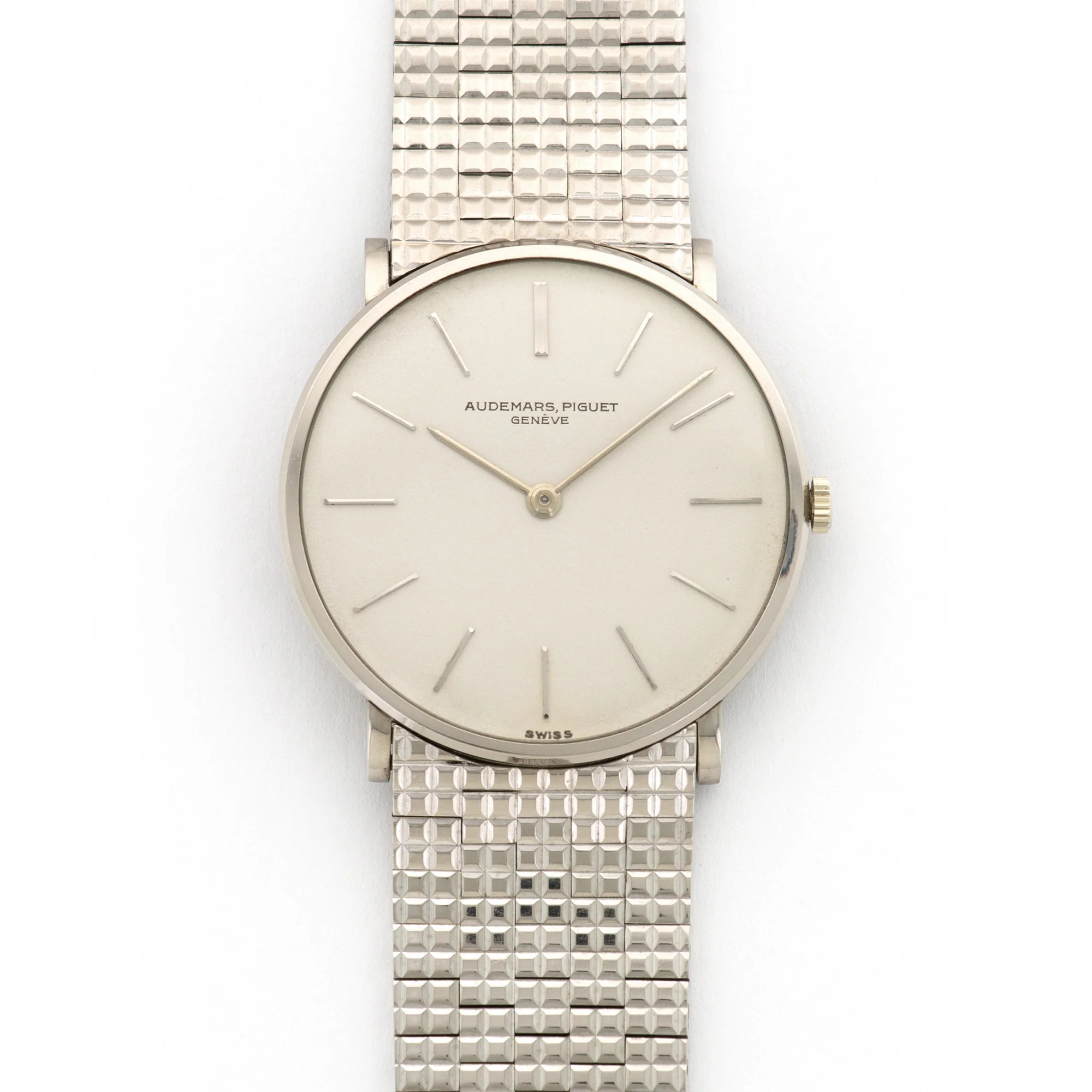 Audemars Piguet White Gold Ultra-Thin Bracelet Watch