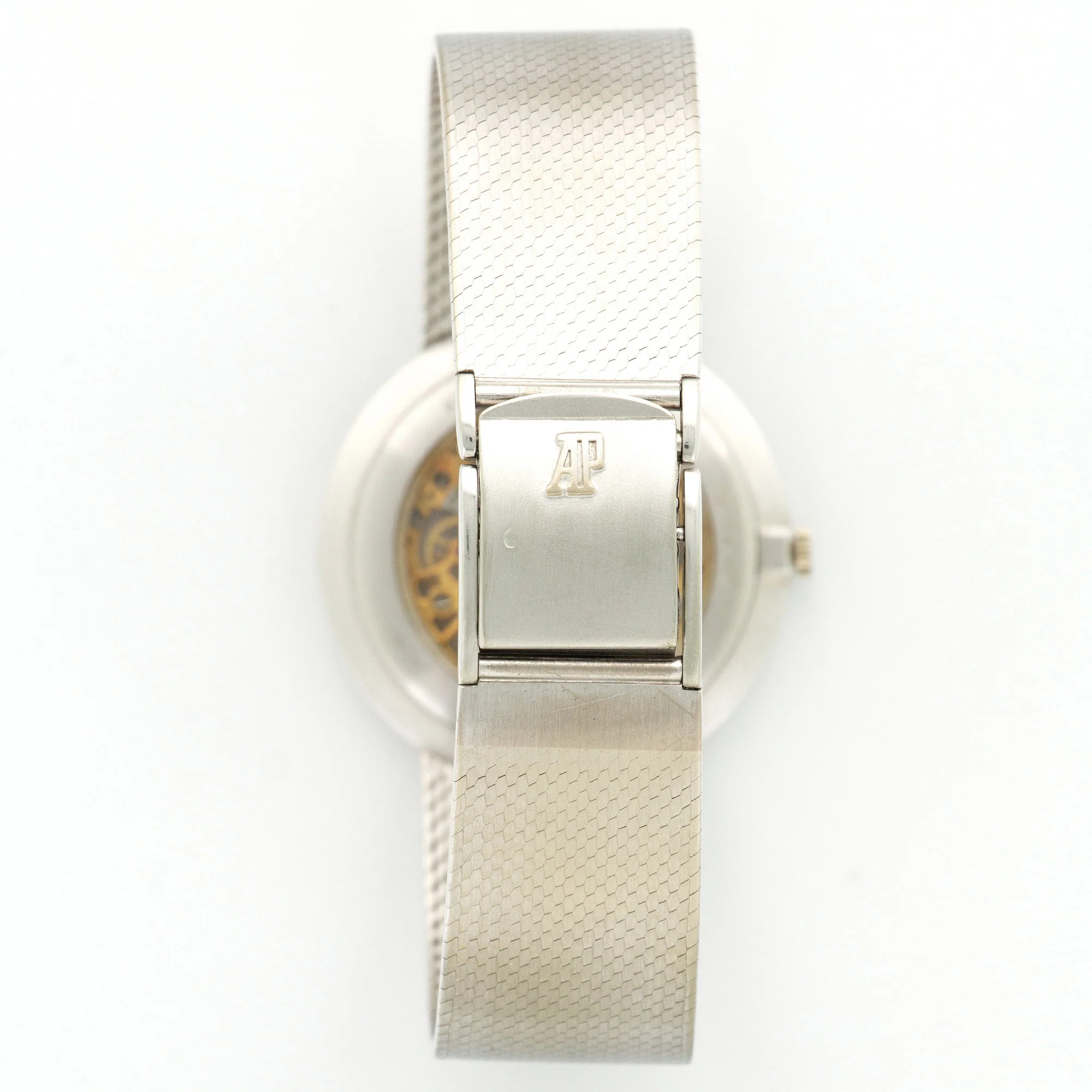 Audemars Piguet White Gold with Sapphires Skeleton Bracelet Watch - Image 5