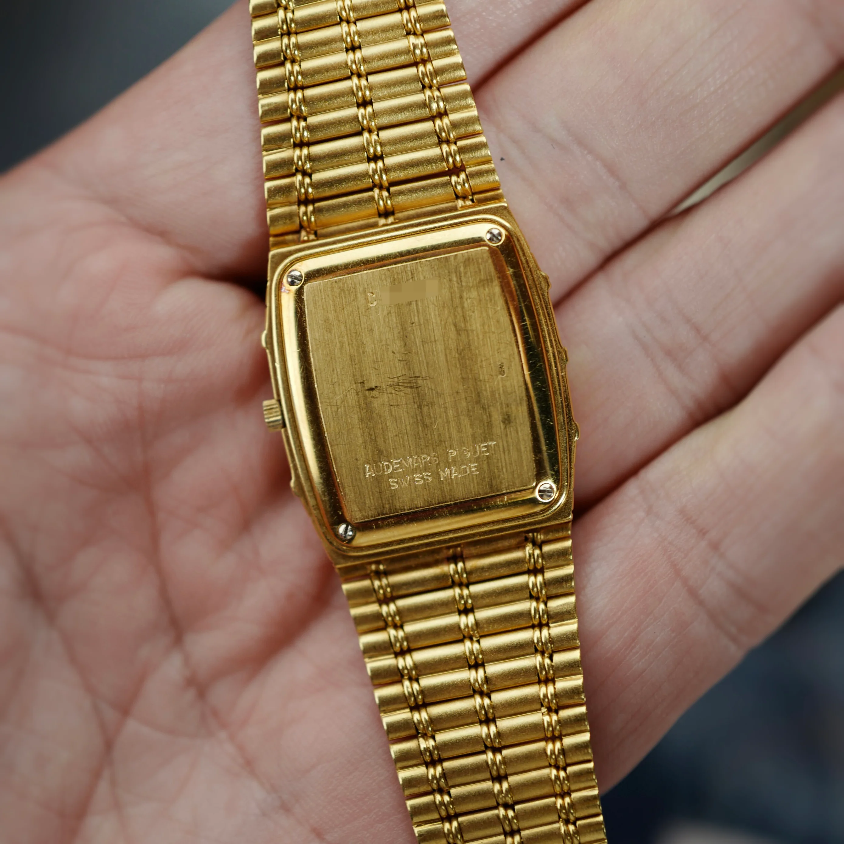 Audemars Piguet Yellow Gold Bamboo Pave Automatic (New Arrival) - Image 6