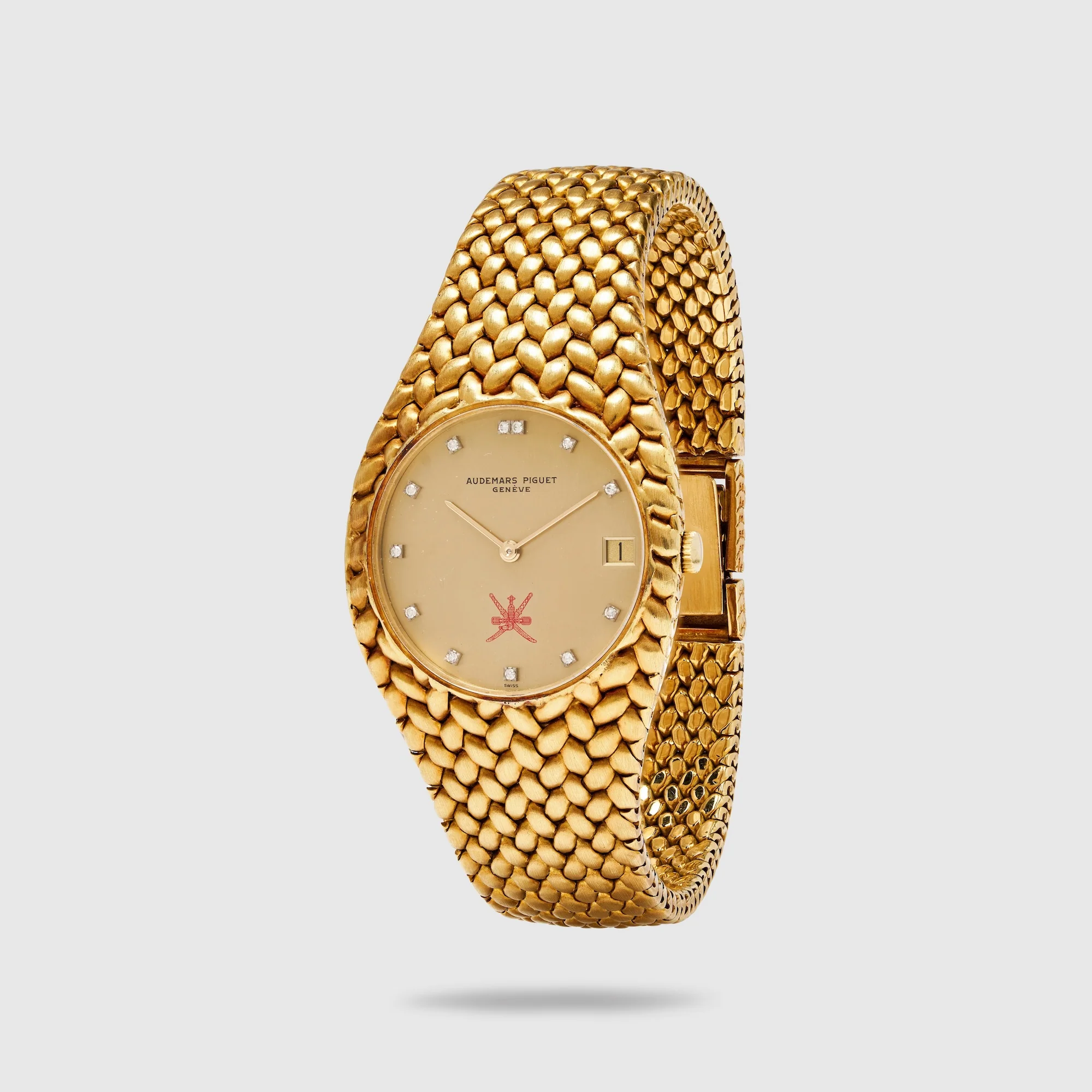 Audemars Piguet Yellow Gold Cobra Watch Ref. 5403 with Khanjar Emblem Dial - Image 3