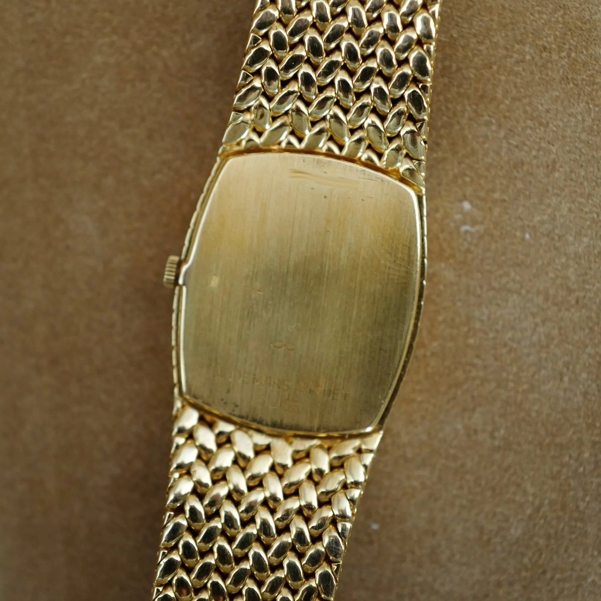 Audemars Piguet Yellow Gold Cobra Watch with Pave Dial - Image 4