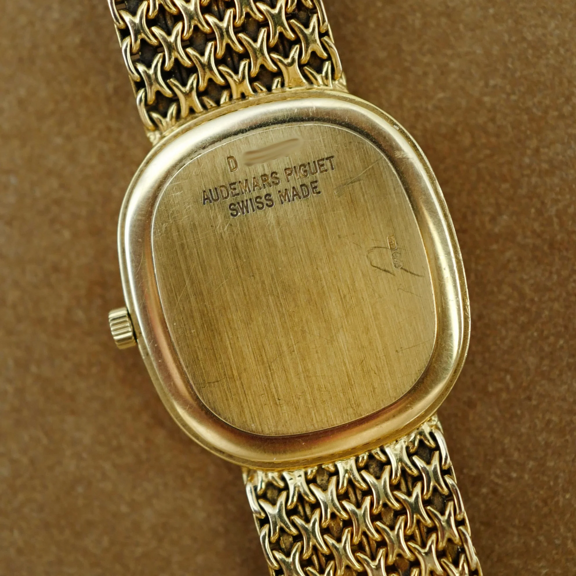Audemars Piguet Yellow Gold Pietersite Stone Dial Watch Ref. 4647 - Image 5