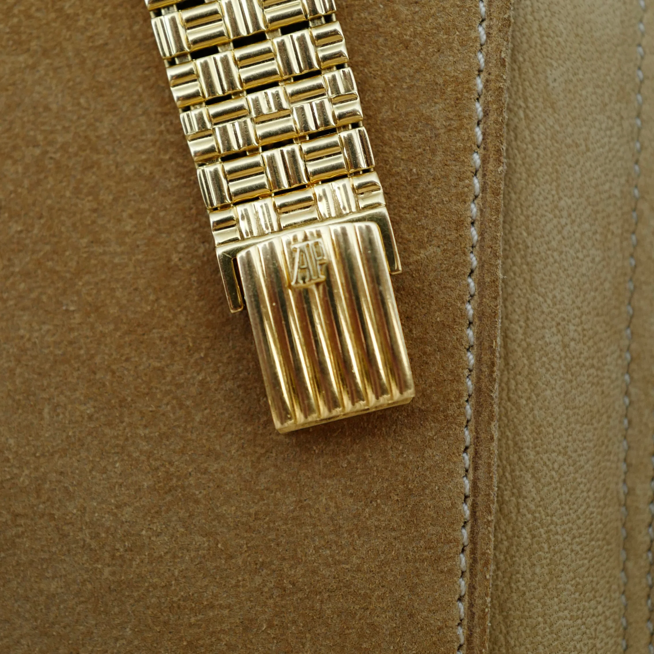 Audemars Piguet Yellow Gold Pietersite Stone Dial Watch Ref. 4647 - Image 8