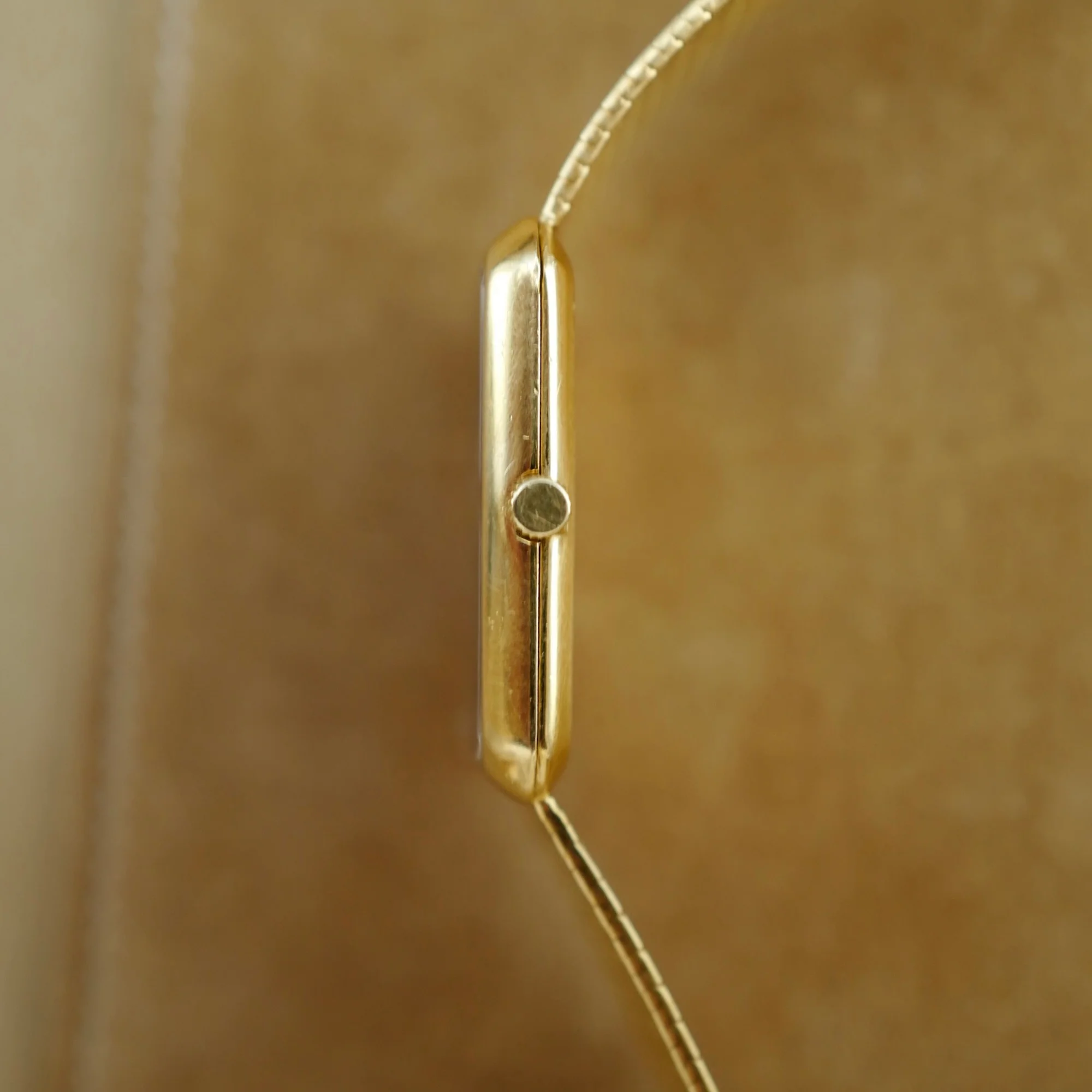 Audemars Piguet Yellow Gold Rectangular Bracelet Watch - Image 3