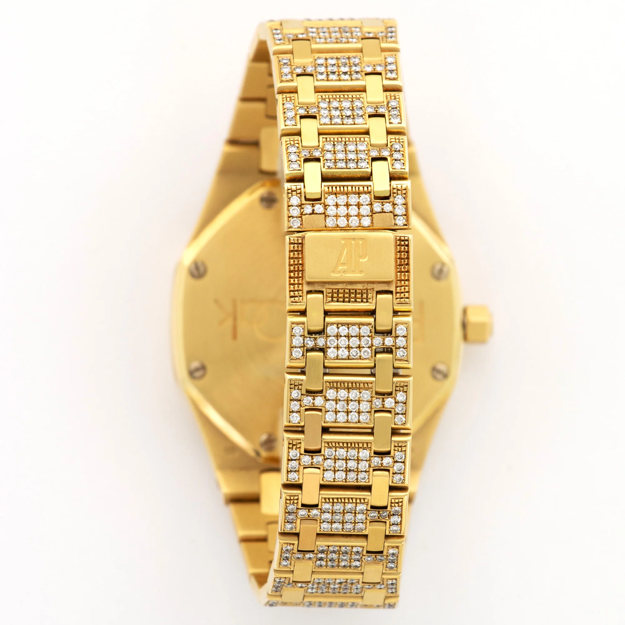 Audemars Piguet Yellow Gold Royal Oak Diamond Watch - Image 5