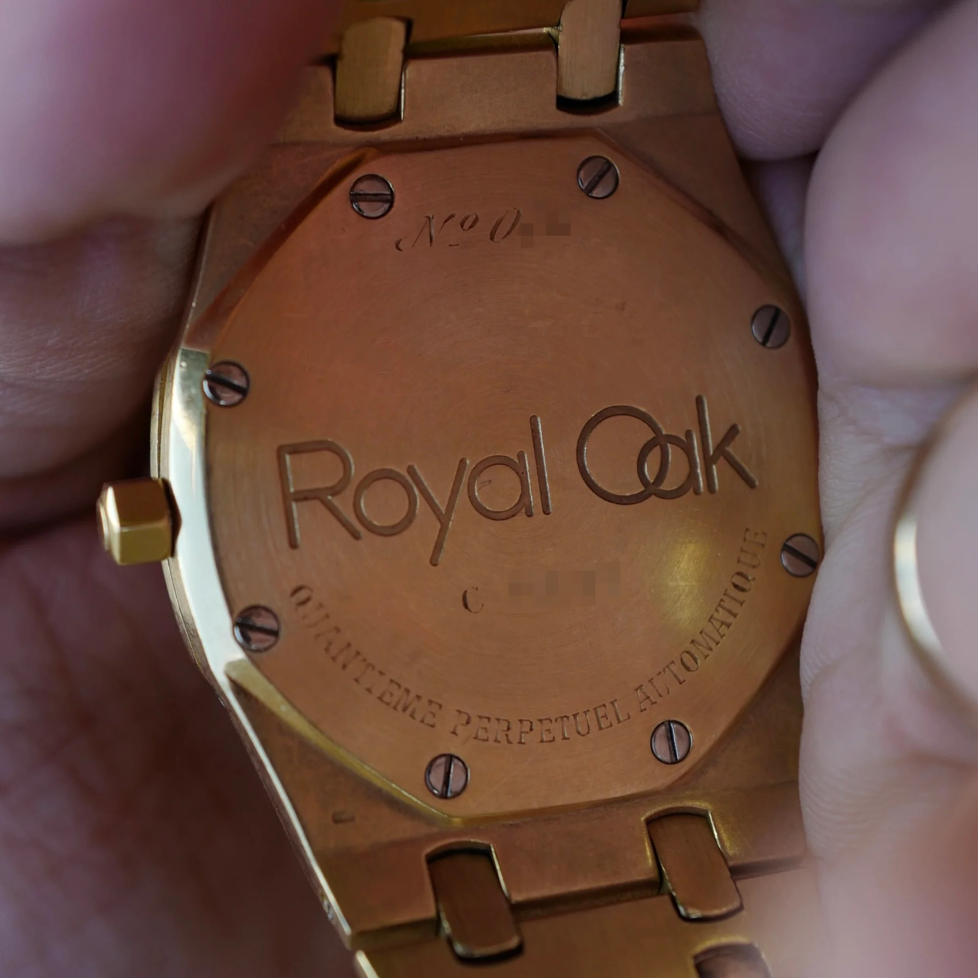 Audemars Piguet Yellow Gold Royal Oak Perpetual Watch Ref. 25554 - Image 4