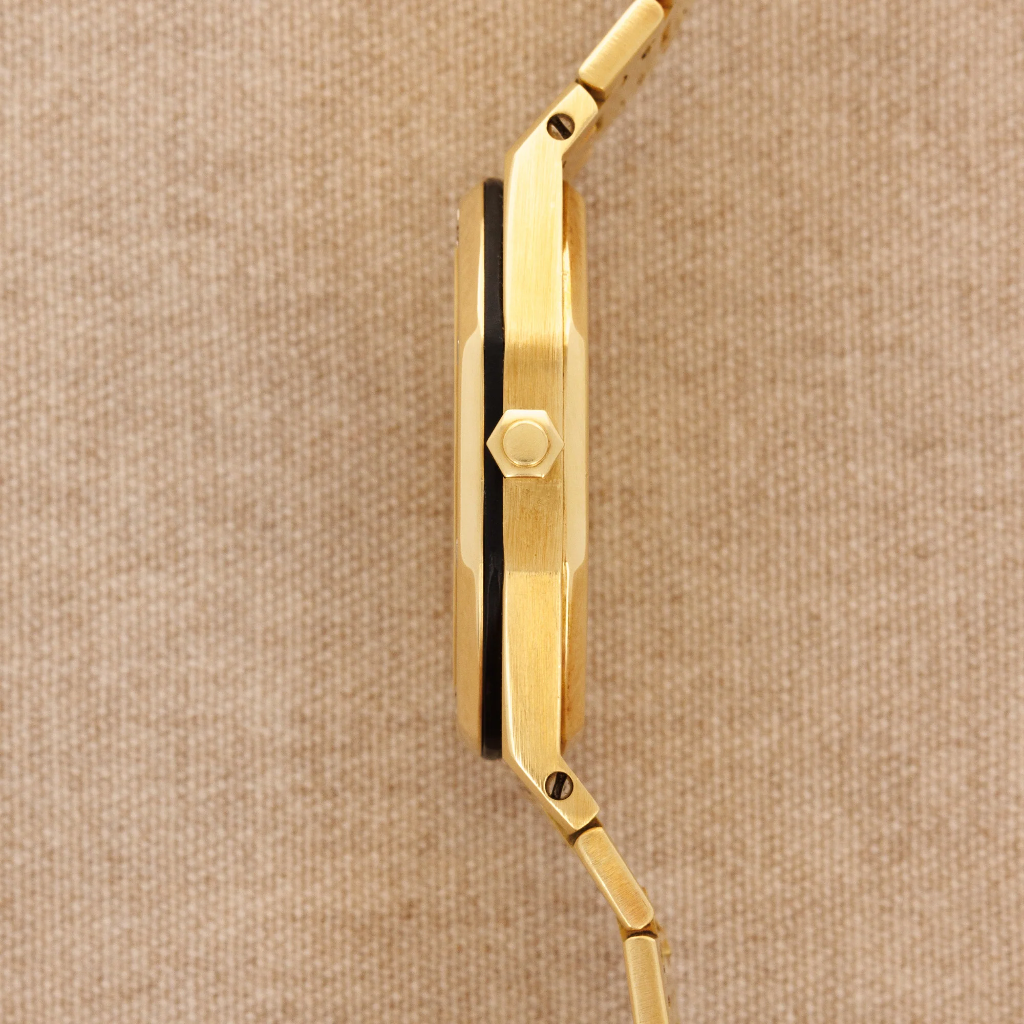 Audemars Piguet Yellow Gold Royal Oak Watch Ref. 4100 with Tropical Dial - Image 4