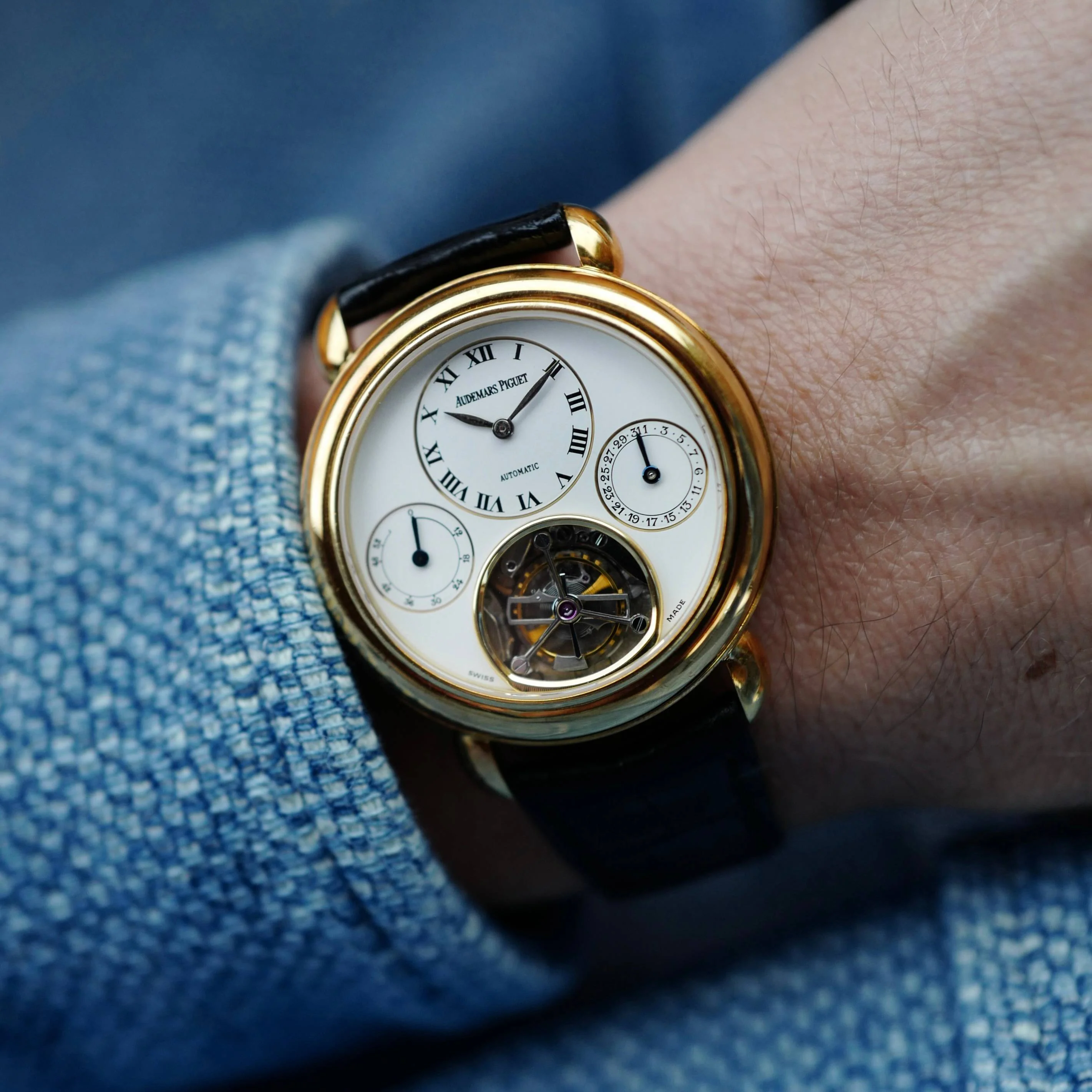 Audemars Piguet Yellow Gold Jules Audemars Date Tourbillon Watch Ref. 25718BA - Image 3