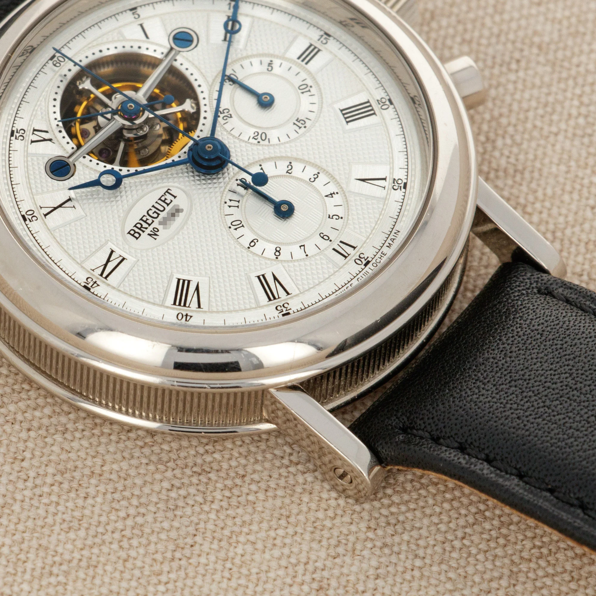 Breguet White Gold Chronograph Tourbillon Watch Ref. 3577 - Image 3