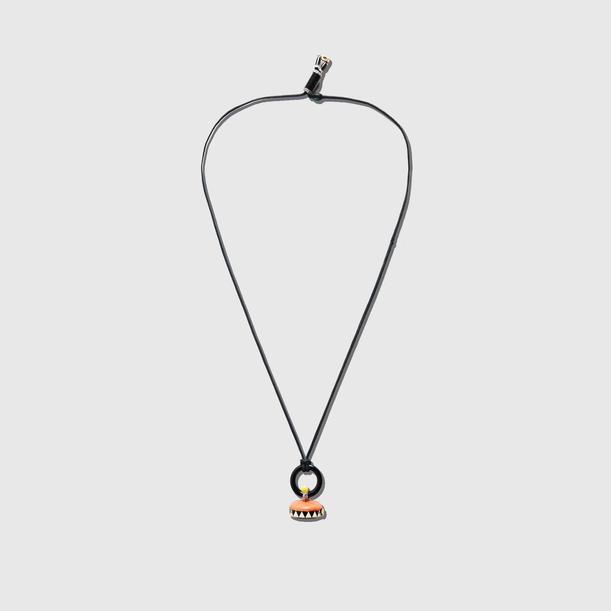 Cartier Art Deco Coral, Onyx & Diamond Pendant Watch, 1920s - Image 5