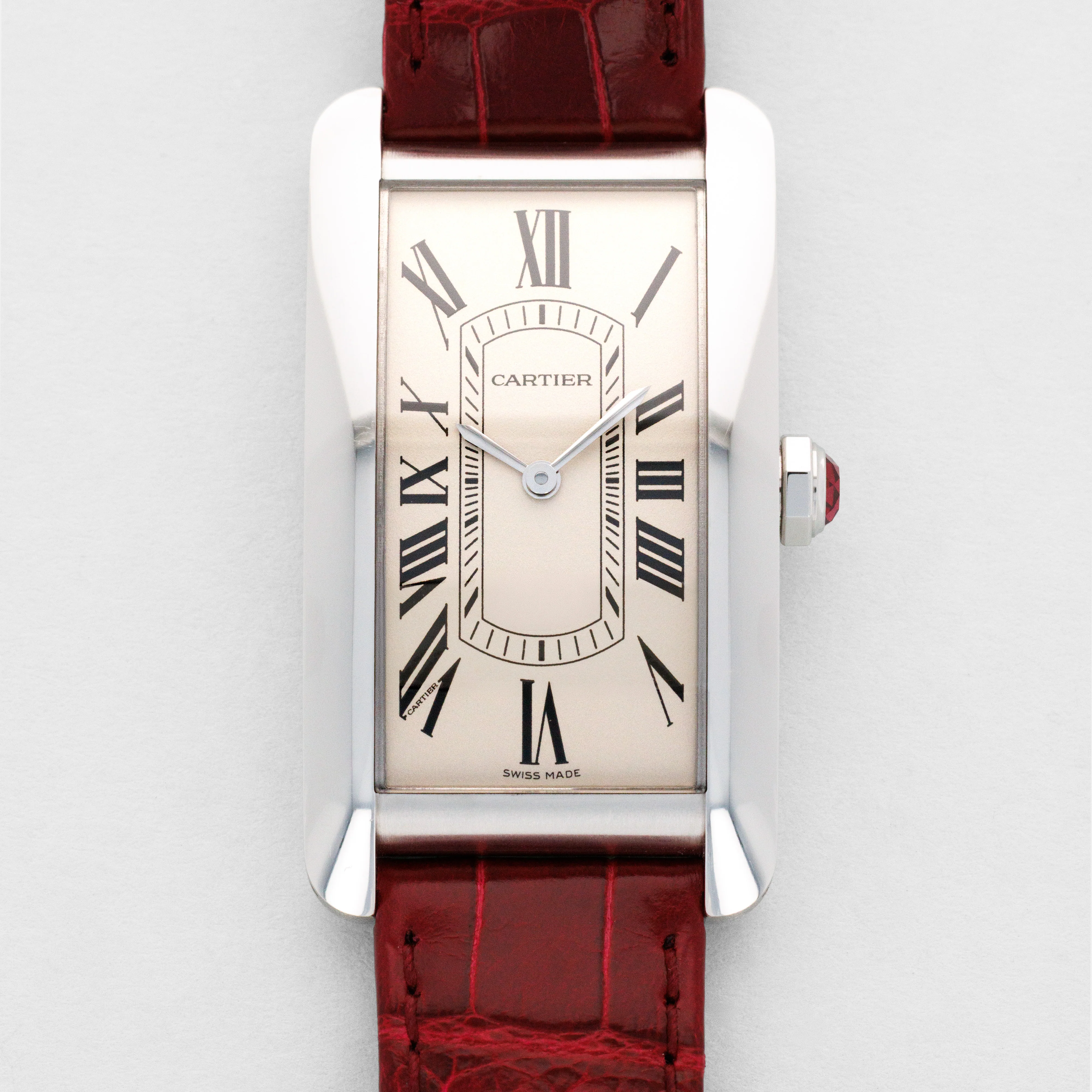 Cartier Platinum Tank Americaine Ref. WGTA0296