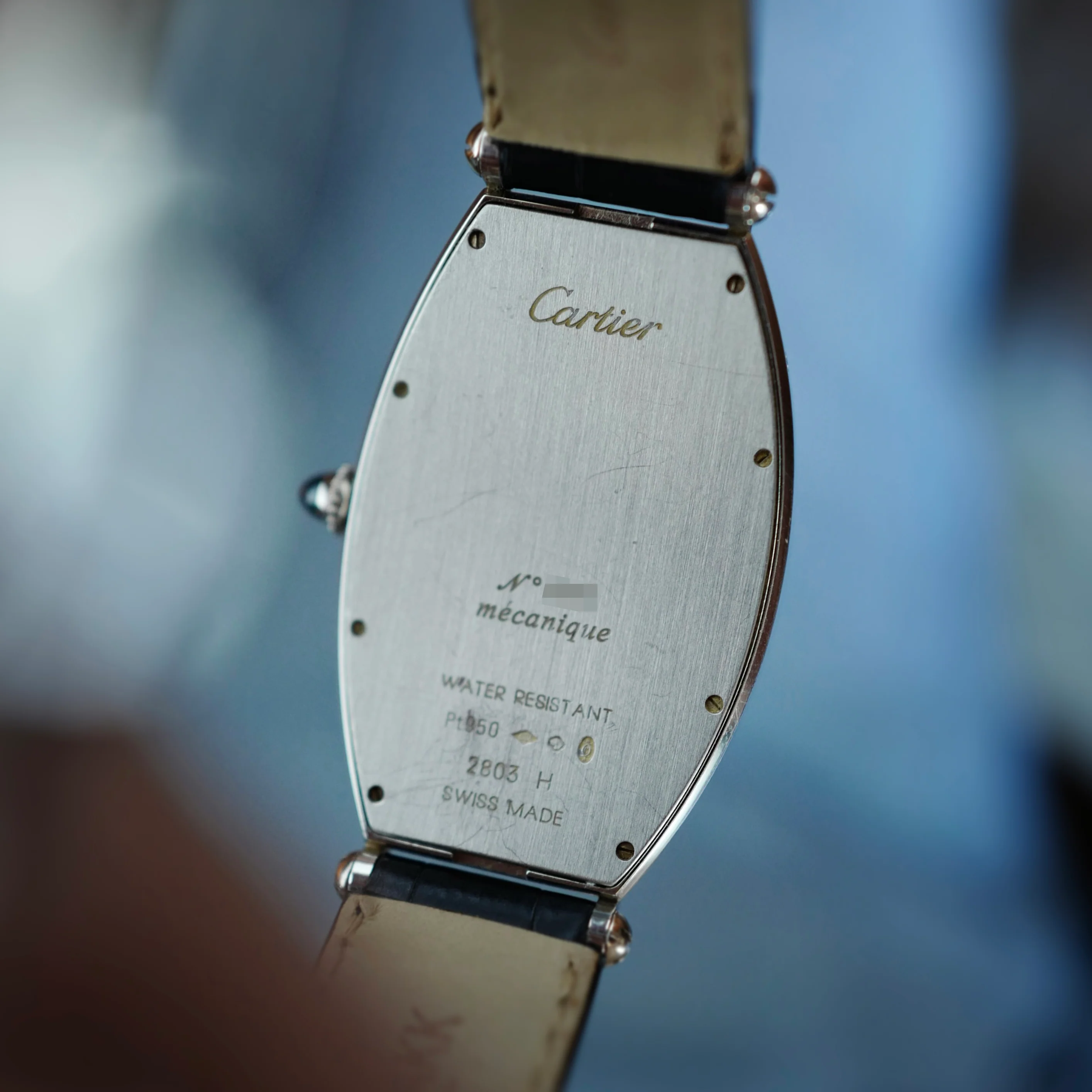Cartier Platinum Tonneau Salon Prive Ref. 2803 - Image 3