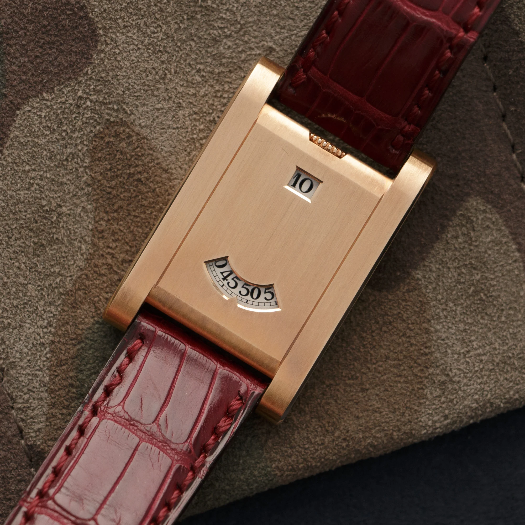 Cartier Rose Gold Tank a Guichet Watch, Limited Edition of 3 - Image 2