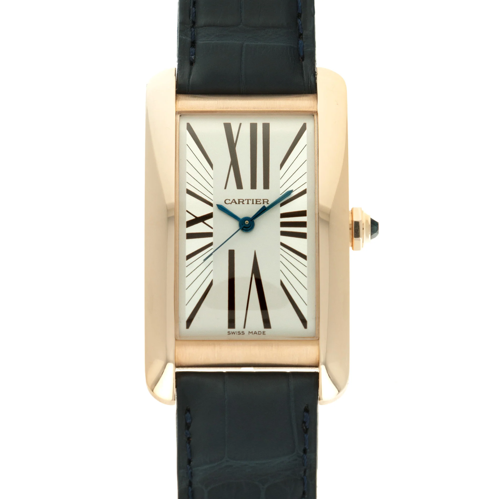 Cartier Rose Gold Tank Americaine Watch with Original Box and Papers