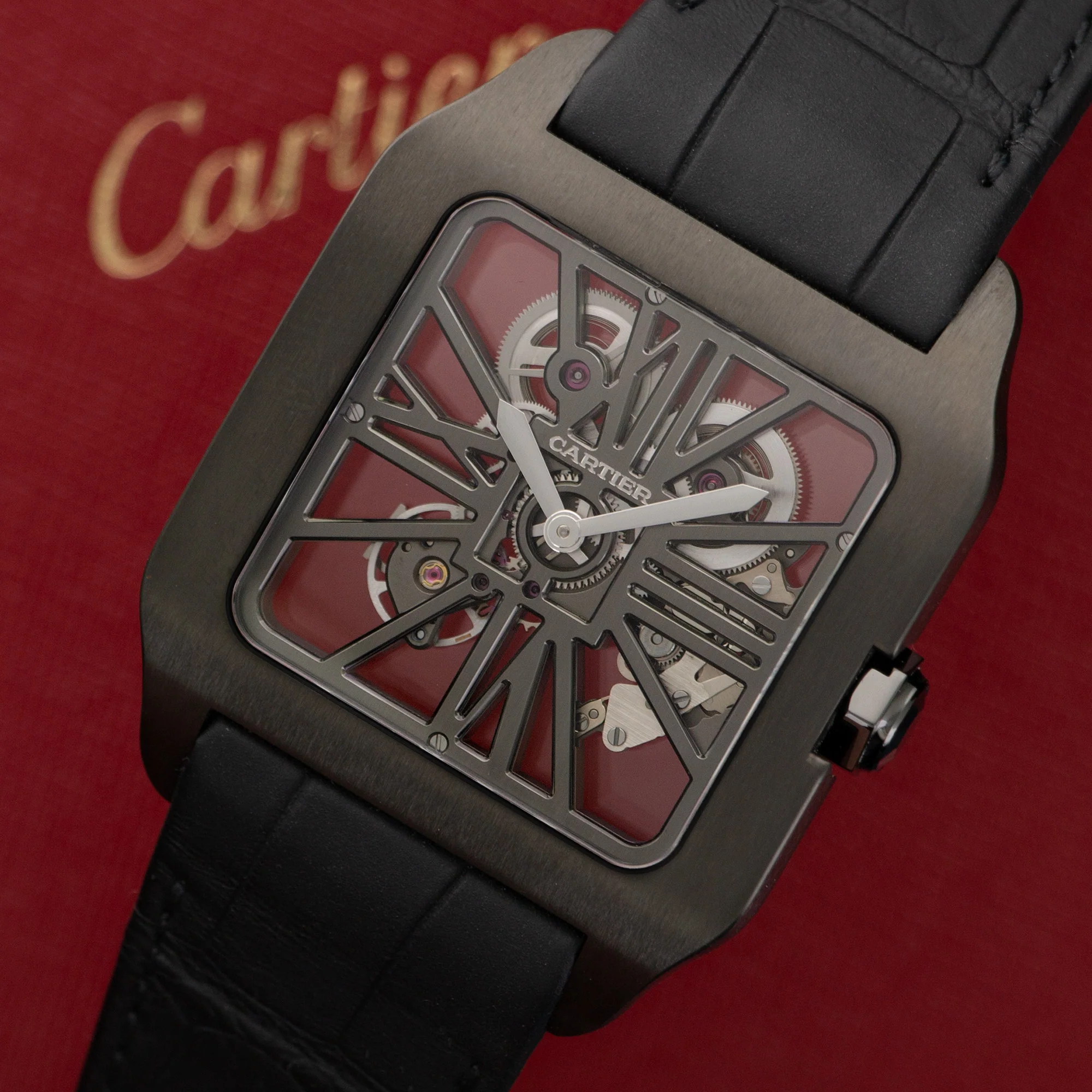 Cartier Santos Dumont Skeletonized Watch Ref. W2020052 - Image 2